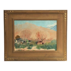 Original Sheldon Parsons Plein Air Landscape Study Oil Painting