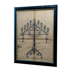 Original Shop Drawing from the Estate of Jose Thenee