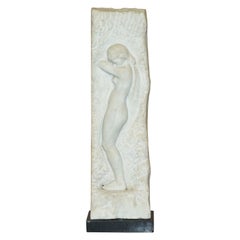 Antique ORIGINAL SiGNED AMEDEO GENNARELLI 1881-1943 CARVED MARBLE STATUE / SCULPTURe