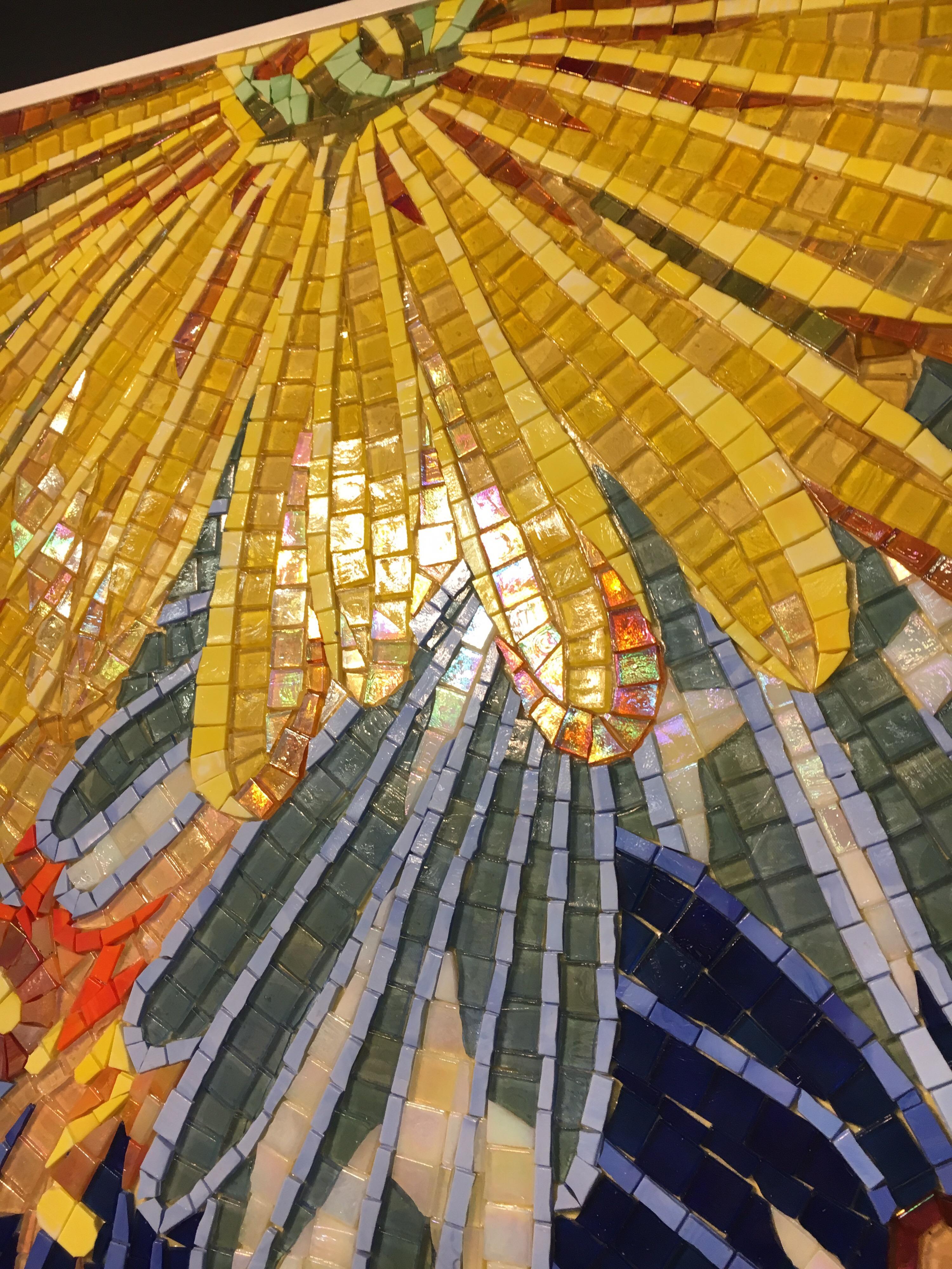 Original Signed Art Glass Mosaic Painting SICIS 6