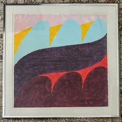Original Signed Carol Summers "Esperanza " Woodcut Framed