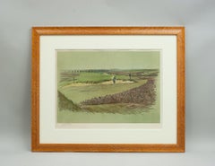 Original Signed Cecil Aldin Golf Print, Walton Heath