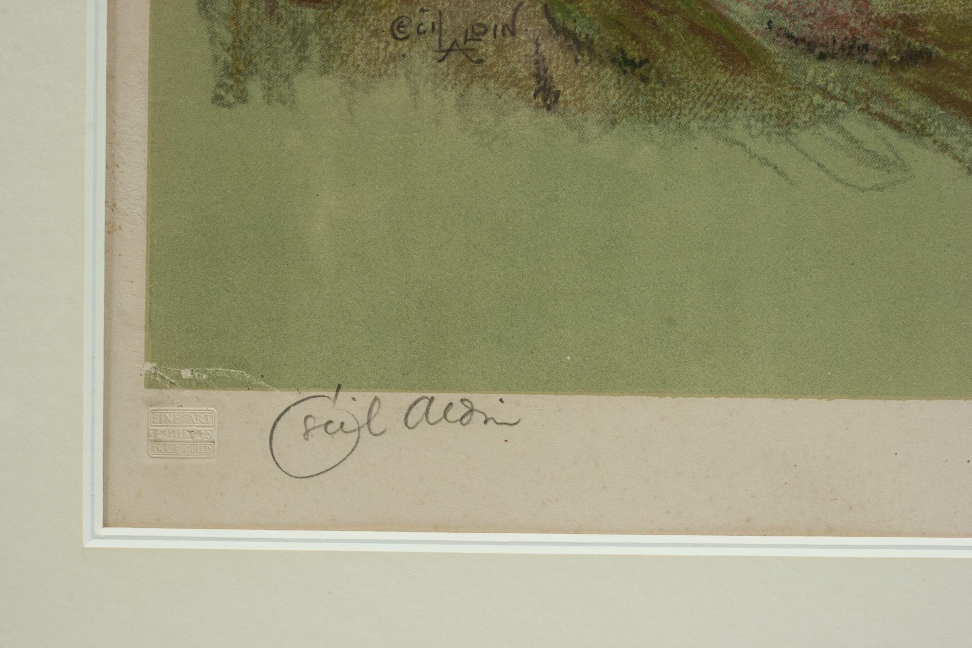 Début du 20ème siècle Impression originale signée Cecil Aldin Golf, Walton Heath en vente