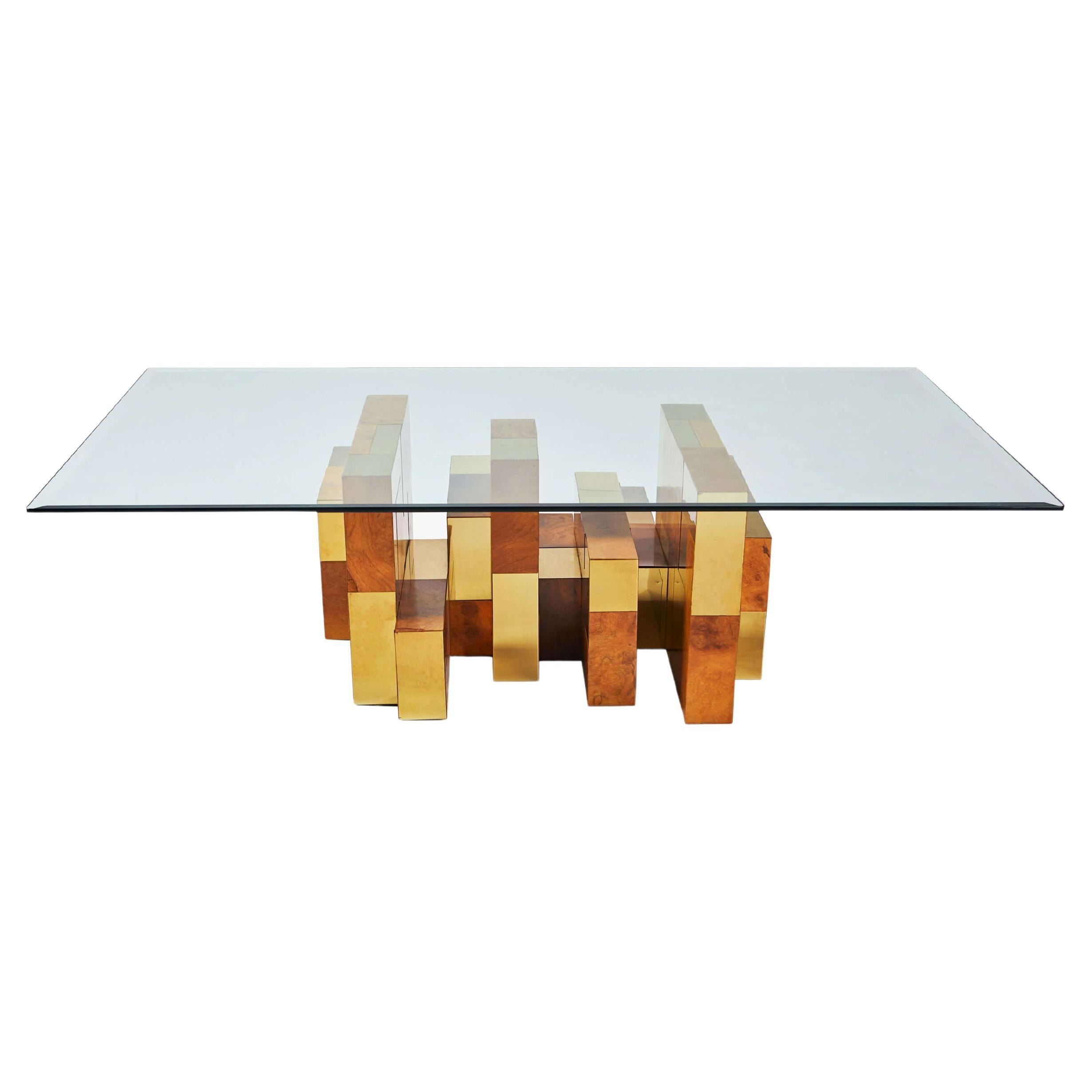 Original Signed Cityscape PE 400 Series Coffee Table by Paul Evans, 1970s For Sale