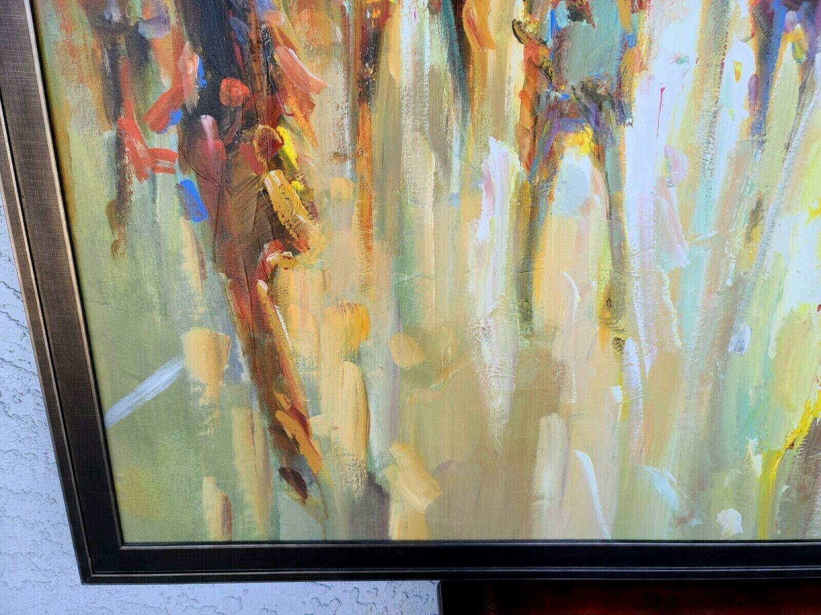 Canvas Original Signed E JARVIS Abstract Contemporary Oil Painting
