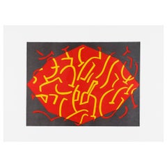 Original Signed Etching Aquatint by Carla Accardi, Italy