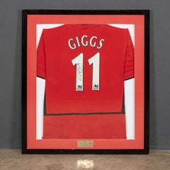 Original Signed & Framed Ryan Giggs, Manchester United Football Shirt
