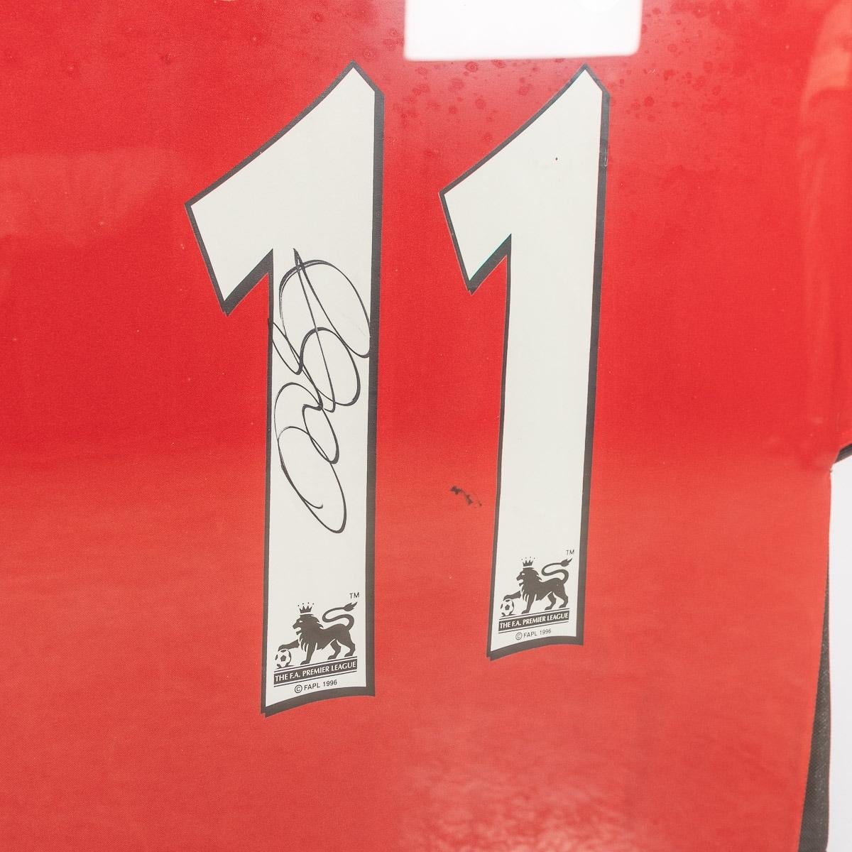 20th Century Original Signed & Framed Ryan Giggs, Manchester United Football Shirt For Sale
