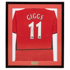Original Signed & Framed Ryan Giggs, Manchester United Football Shirt