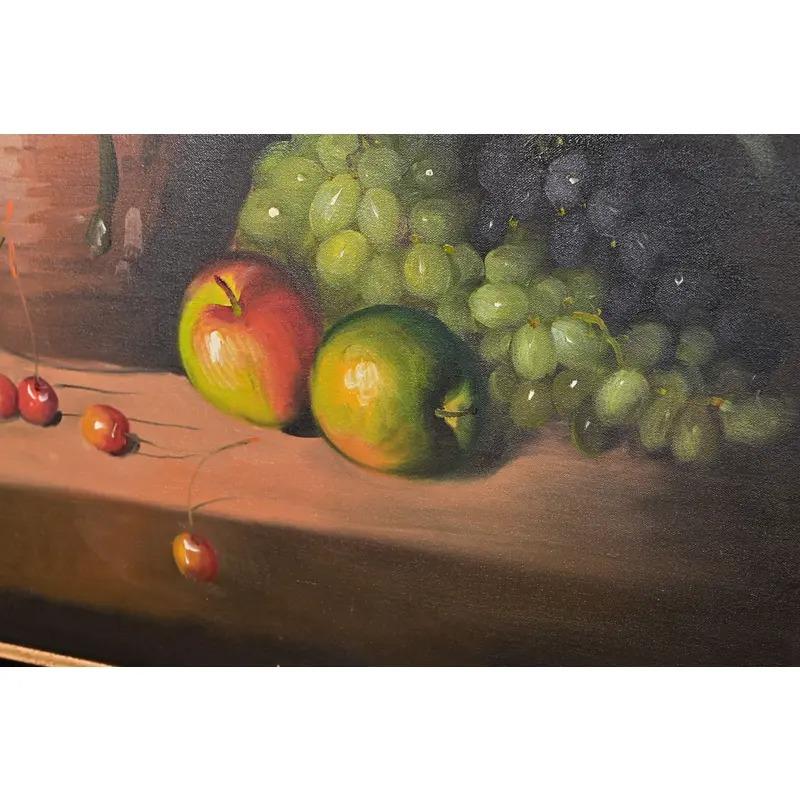 Nature morte à l'huile originale signée de Frank French en vente 2