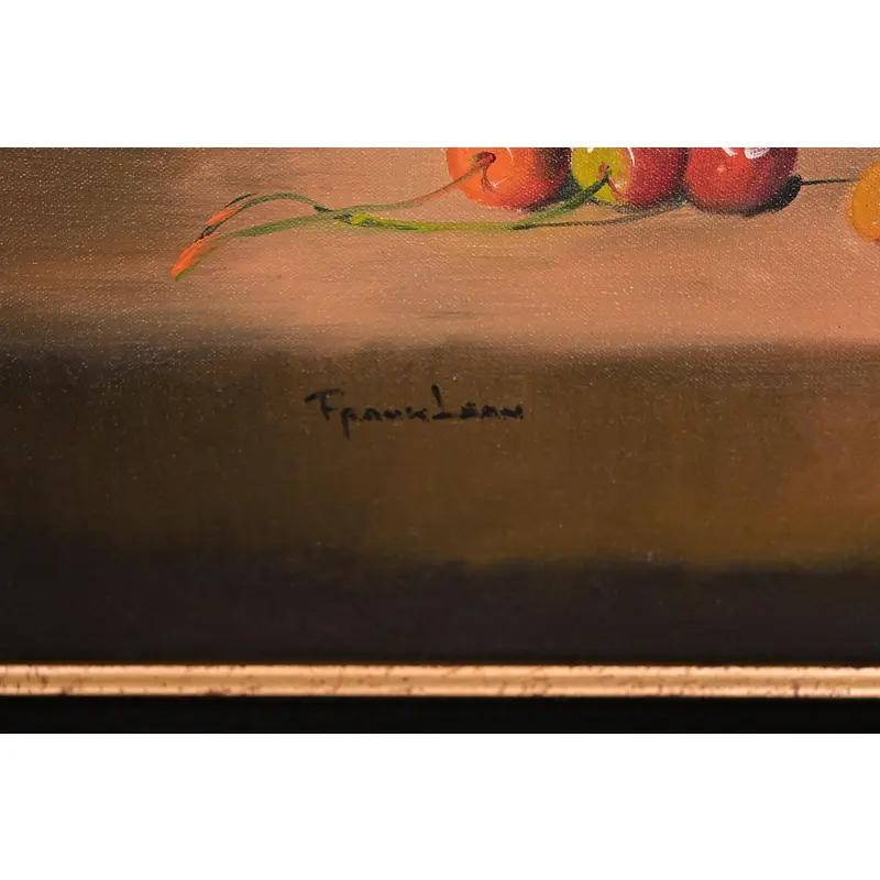 Nature morte à l'huile originale signée de Frank French en vente 3