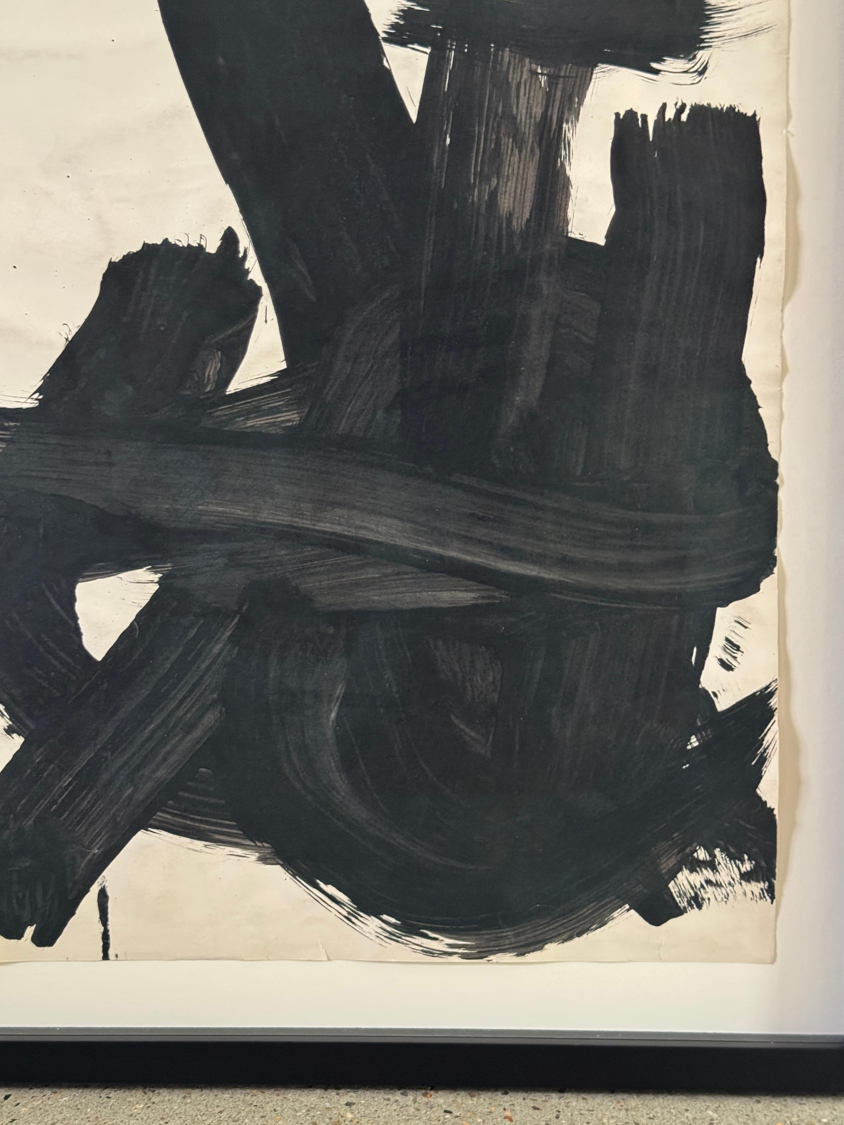Pintura original firmada de inspiración japonesa de David Slivka-Sin título 4 en Bueno estado para la venta en Chicago, IL