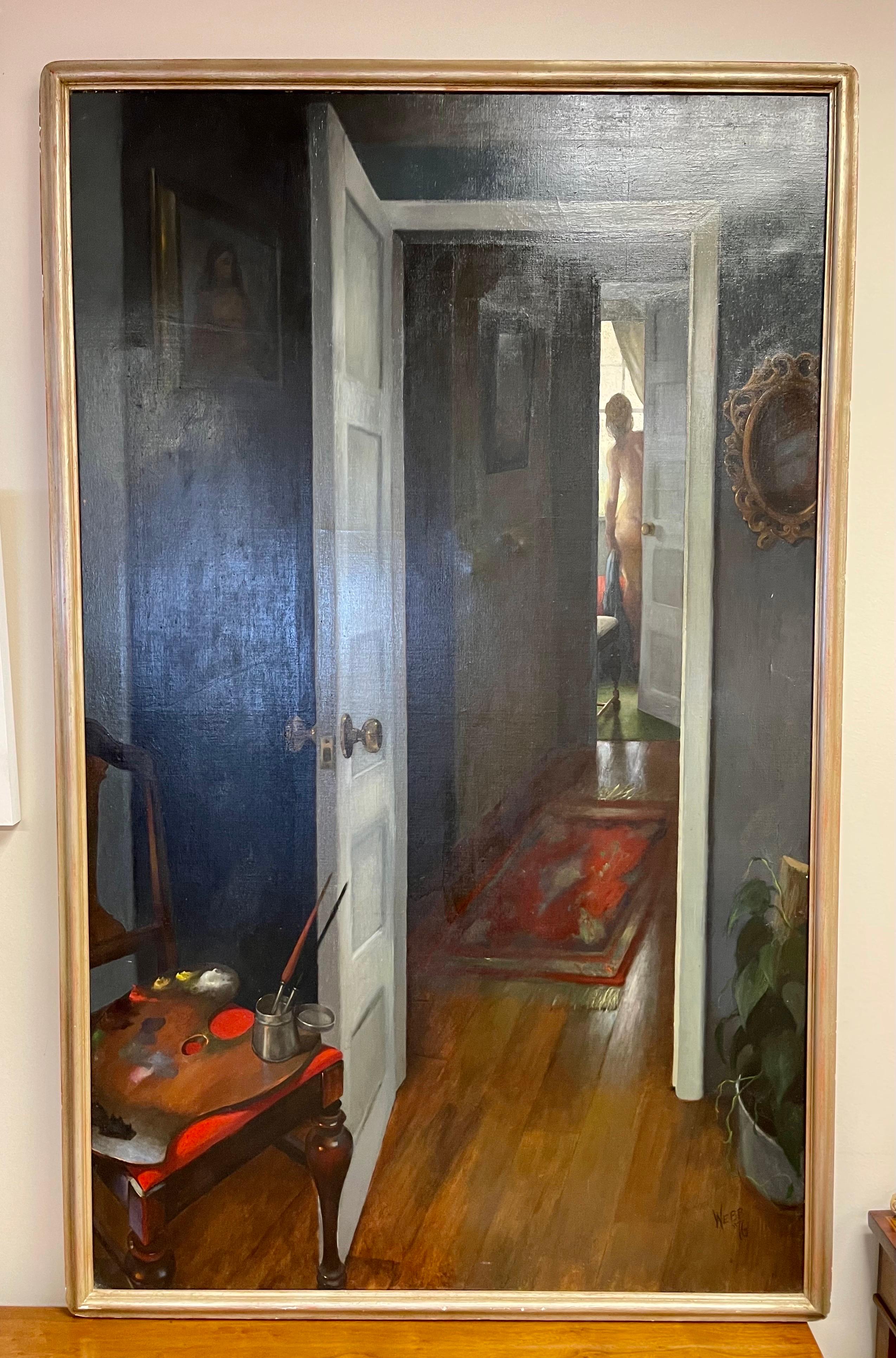 Quadro originale firmato di grandi dimensioni intitolato 