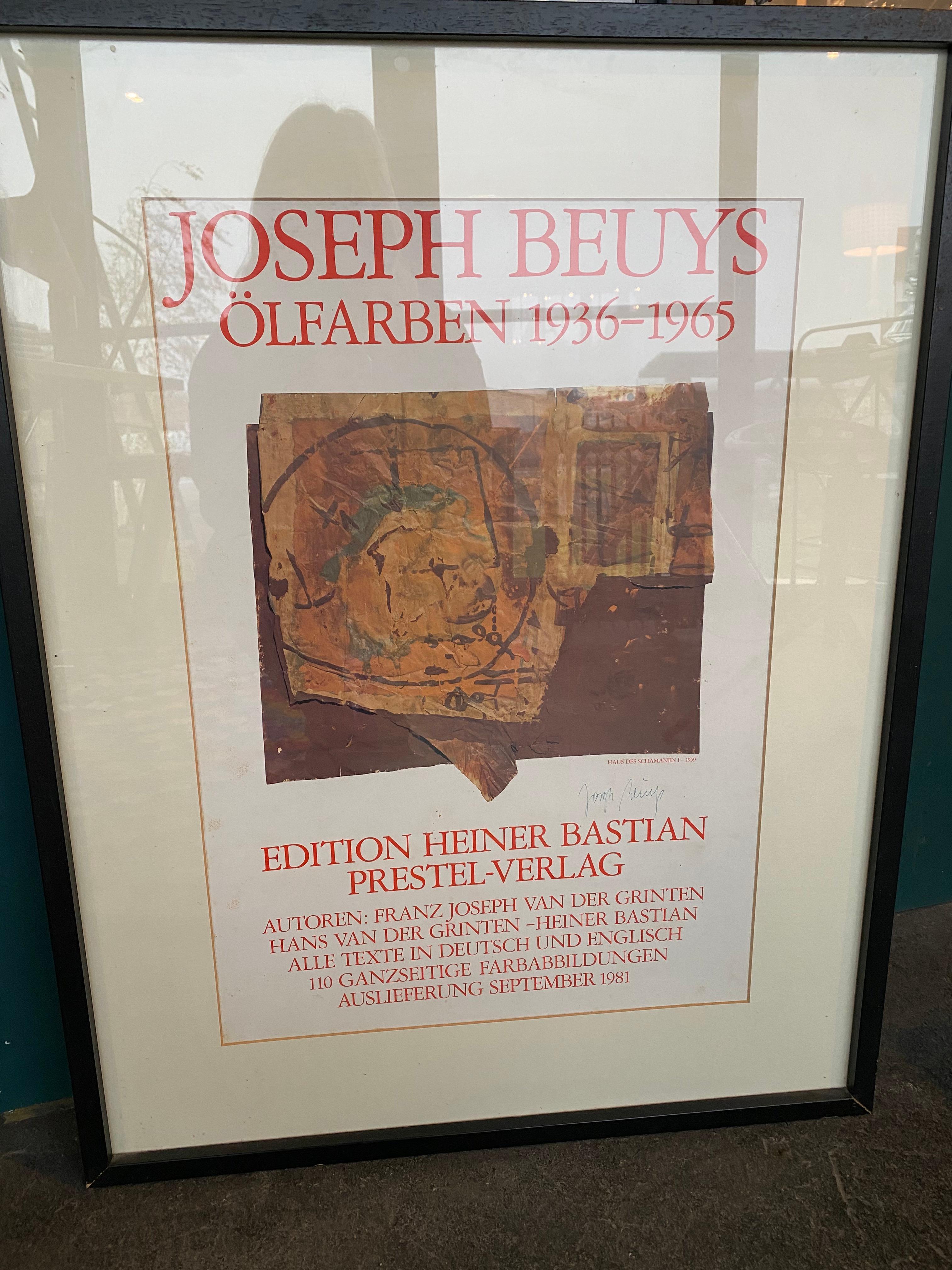 Affiche publicitaire originale signe de Joseph Beuys 