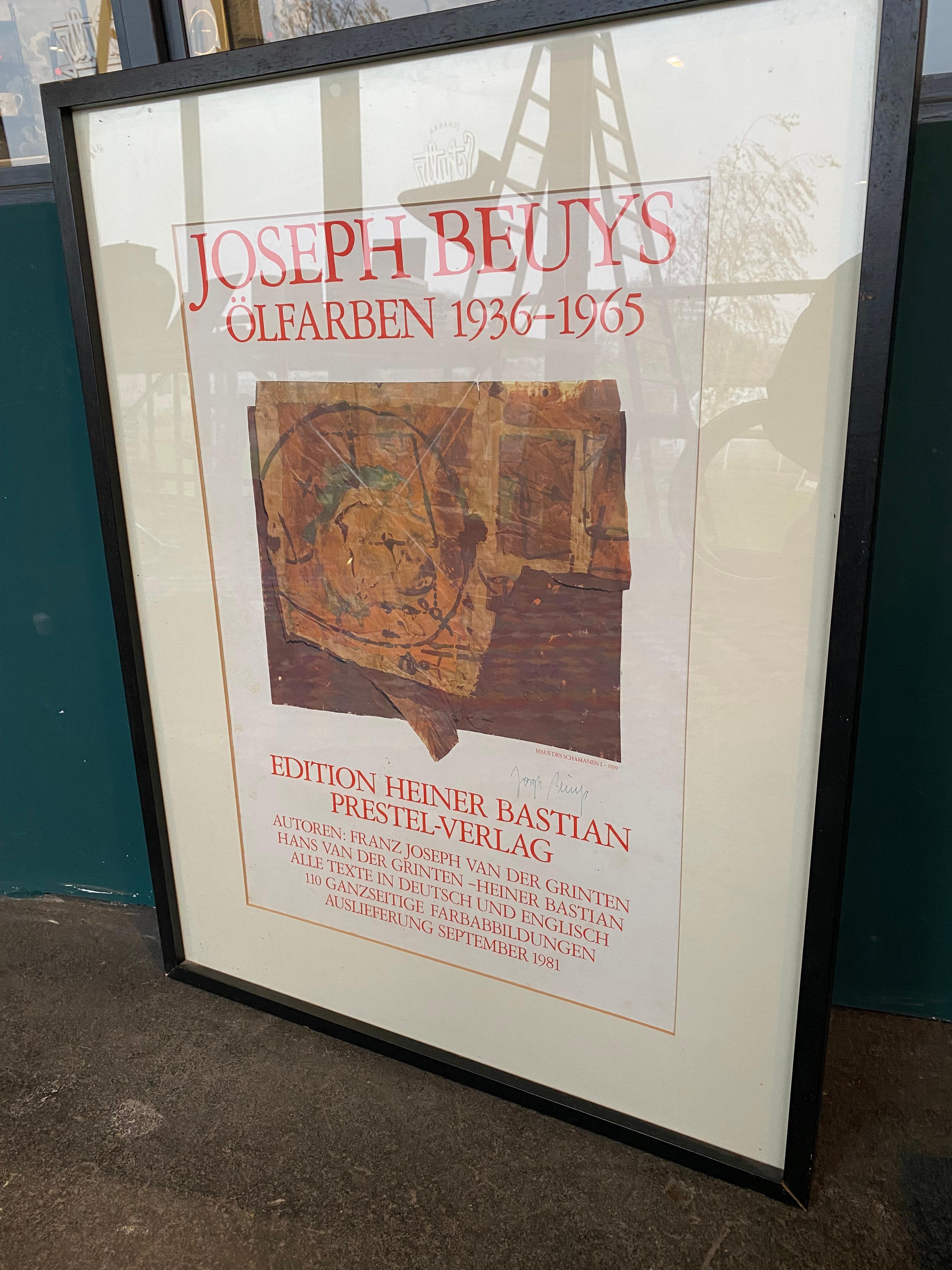 Affiche publicitaire originale signe de Joseph Beuys 