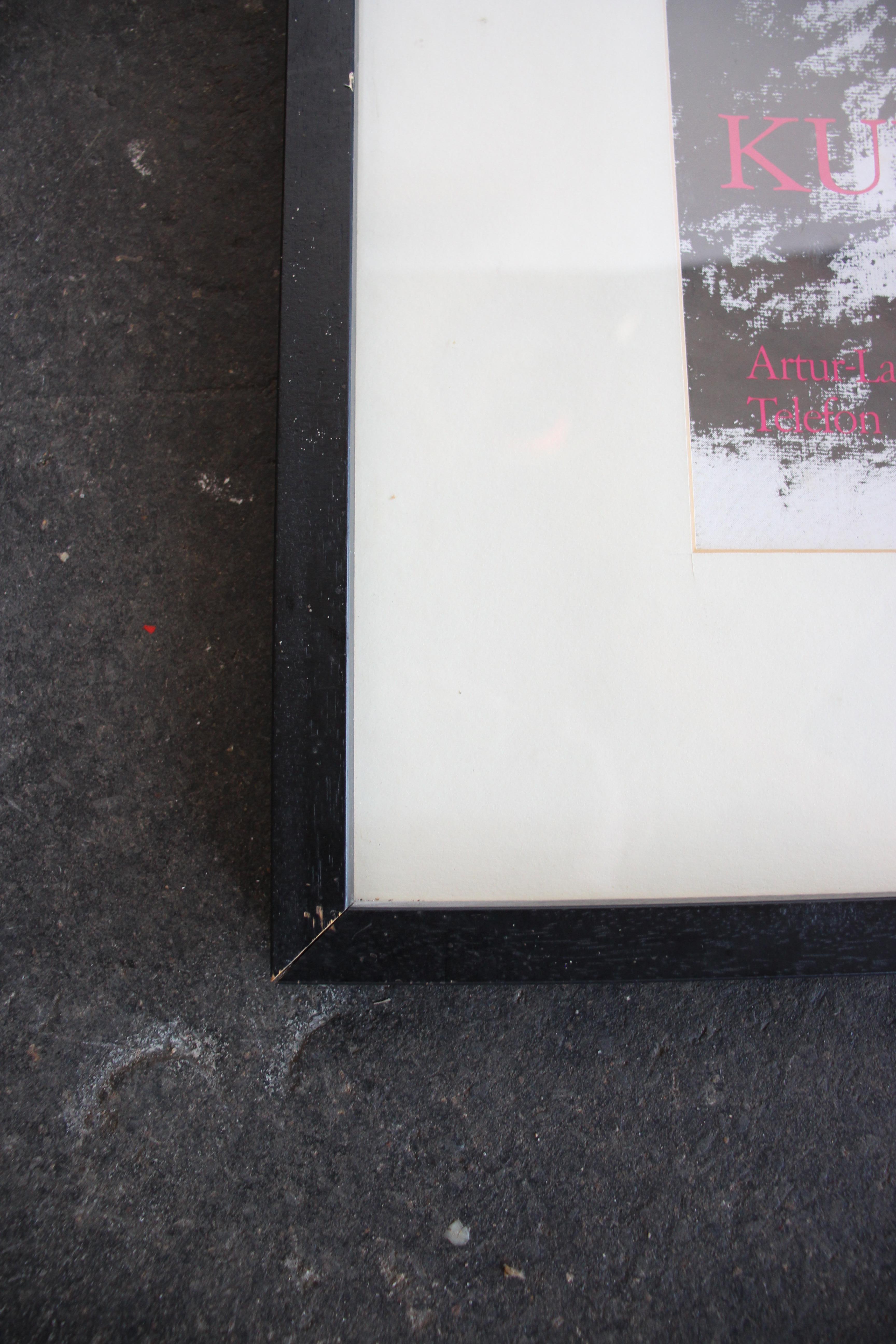 Original signiertes Joseph Beuys Ausstellungsplakat 1980 Gerahmtes „Zeichnungen“, gerahmt im Angebot 3