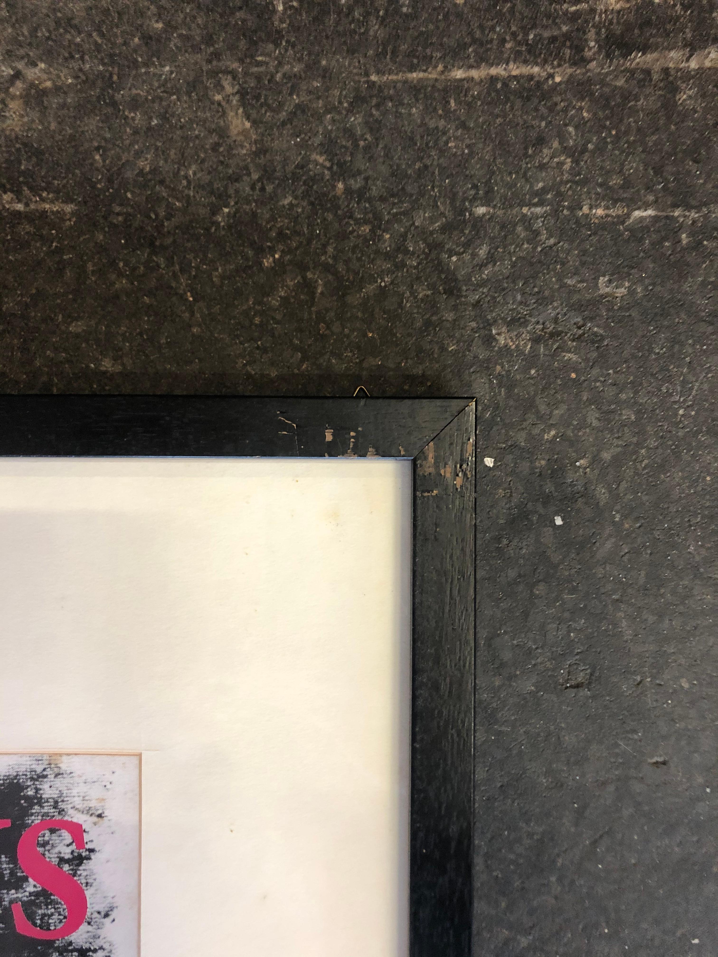 Original signiertes Joseph Beuys Ausstellungsplakat 1980 Gerahmtes „Zeichnungen“, gerahmt (Glas) im Angebot
