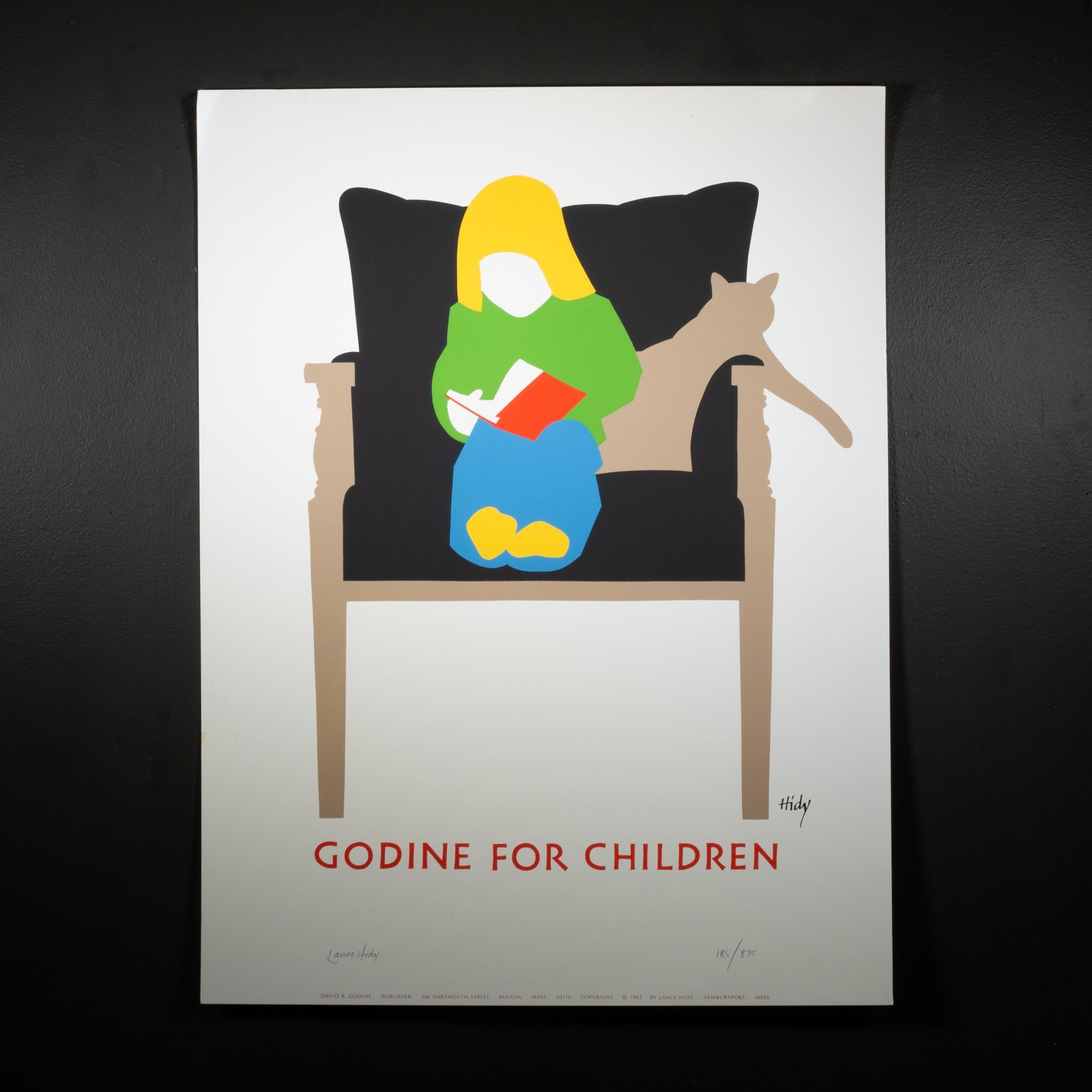 Original Signed Lance Hidy, Godine for Children, Poster c.1982-Two available In Good Condition For Sale In San Francisco, CA
