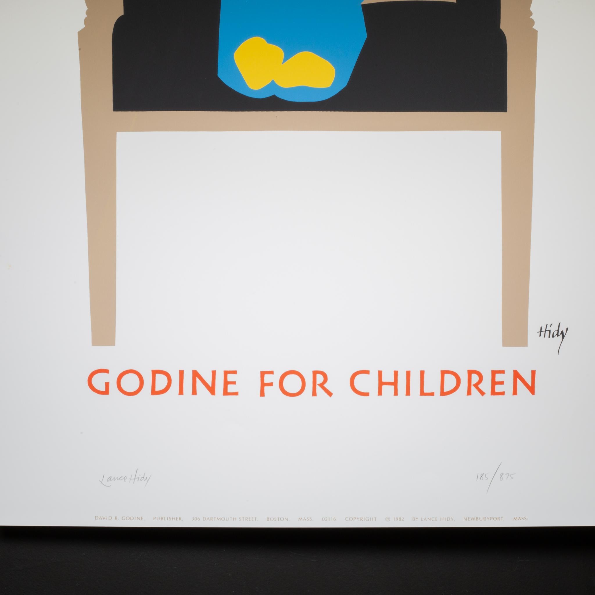 Paper Original Signed Lance Hidy, Godine for Children, Poster c.1982-Two available For Sale
