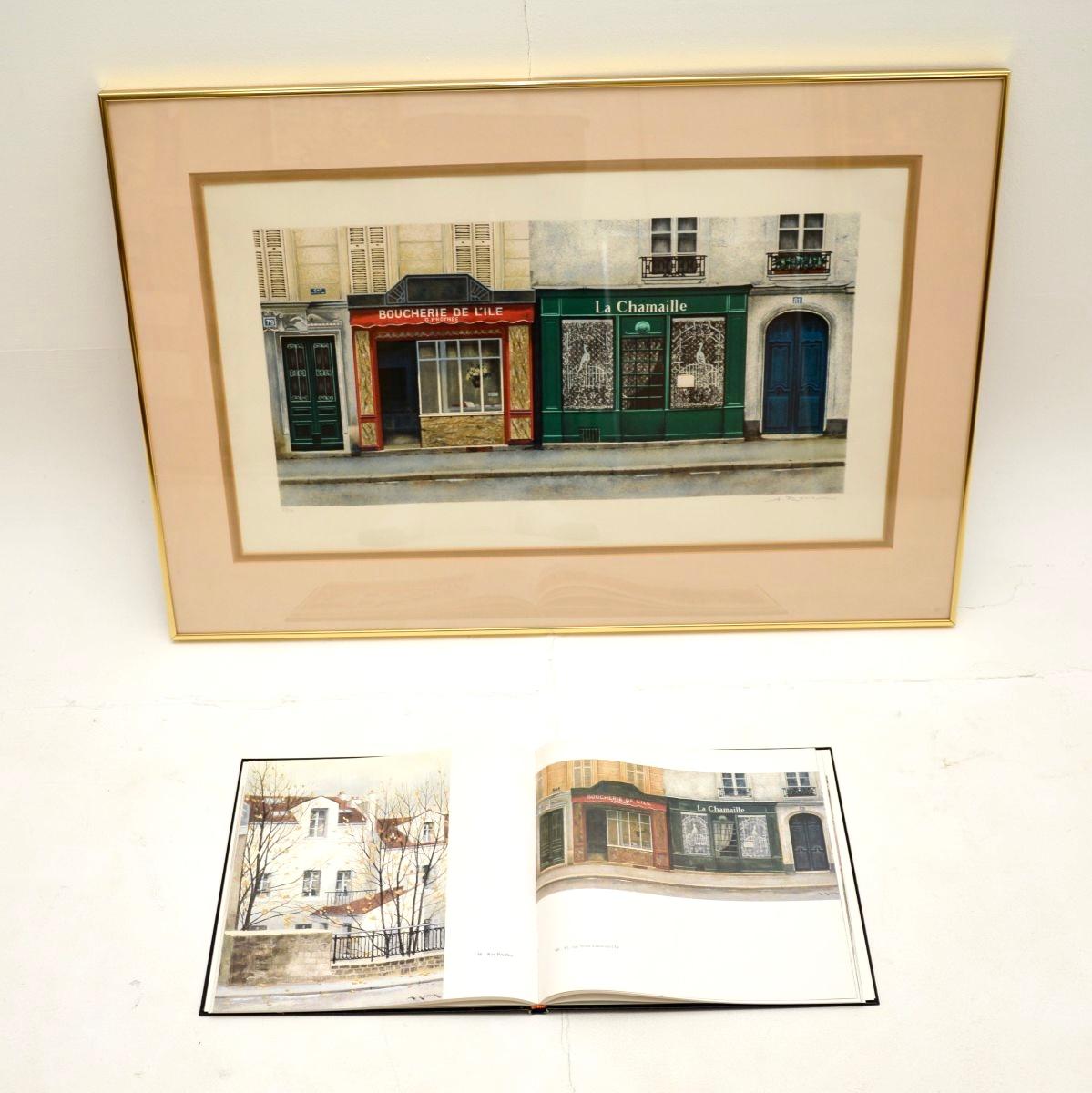 Signierte Lithographie von Andre Renoux, signiert (Moderne der Mitte des Jahrhunderts) im Angebot