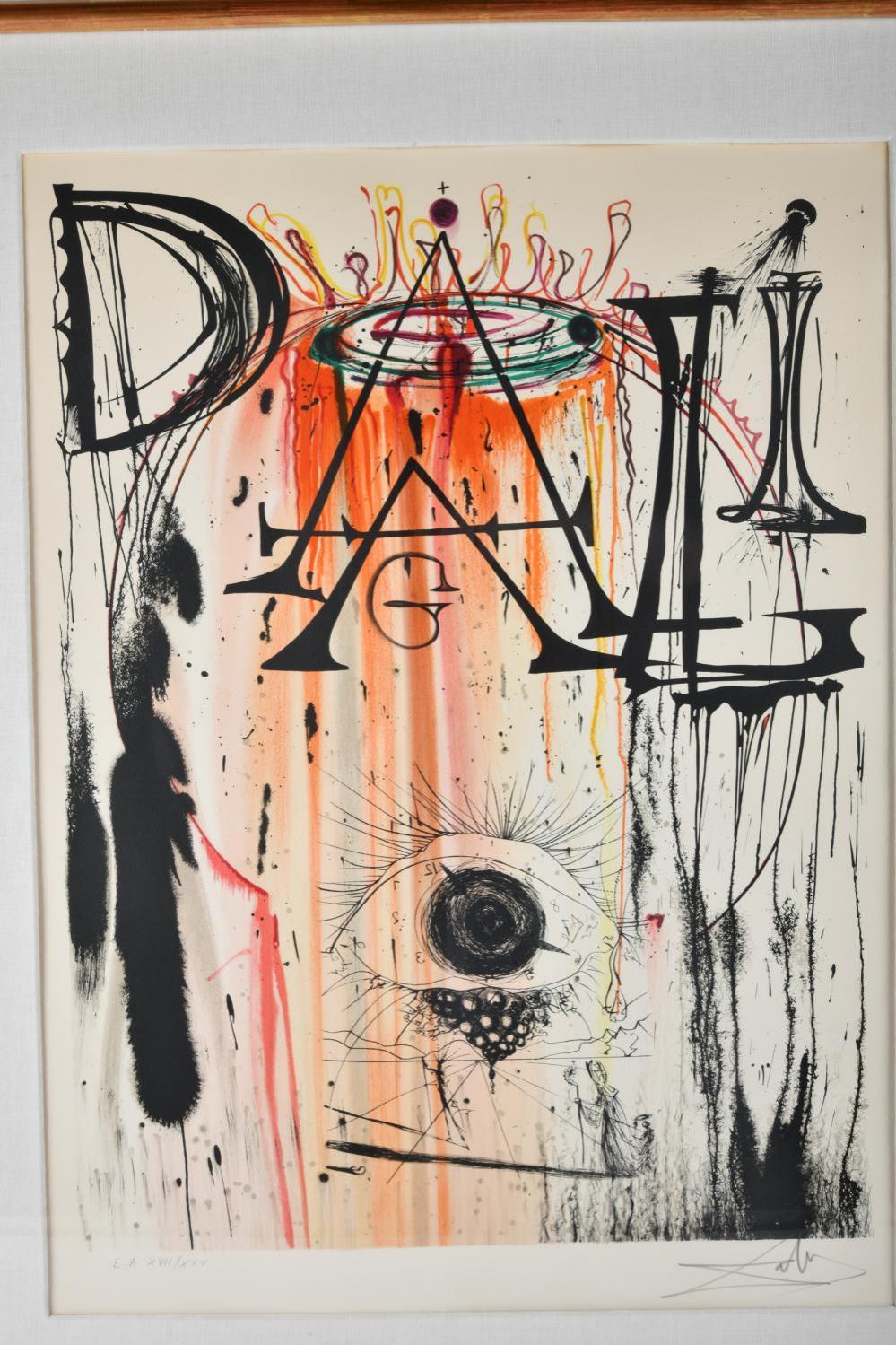 Original signierte Lithographie von Salvador Dali 1