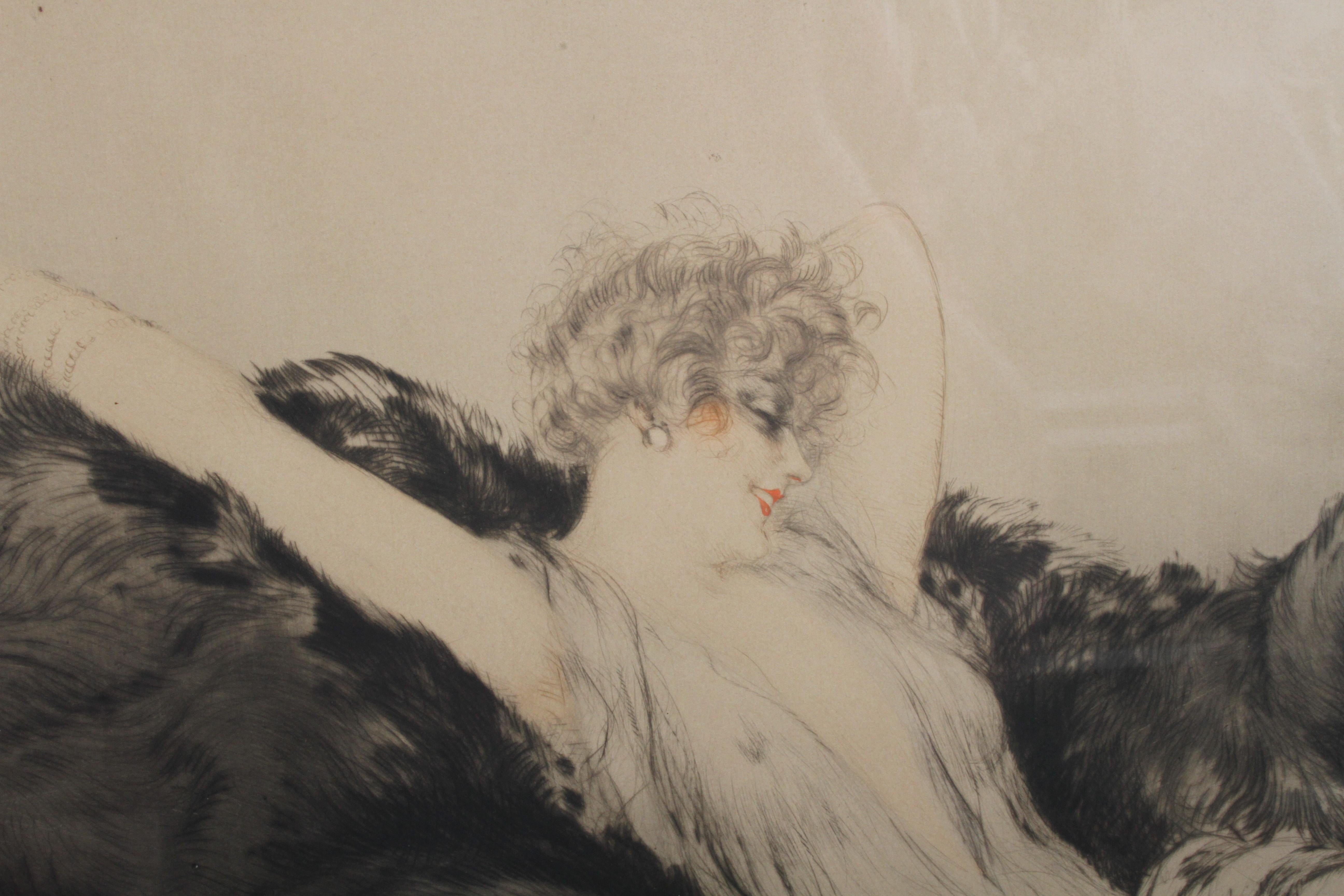 louis icart prints signed