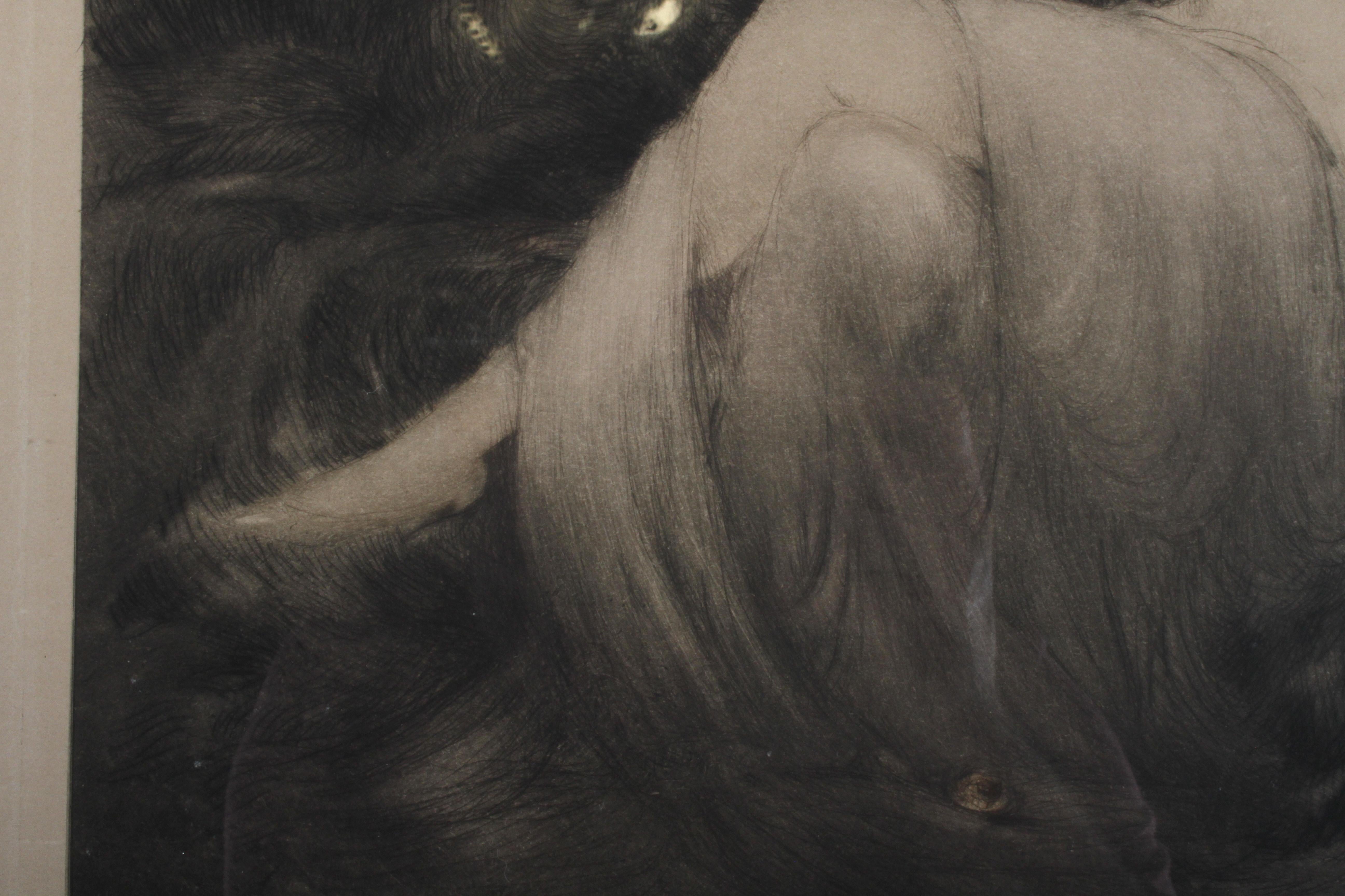 Aguafuerte original firmado por Louis Icart titulado 