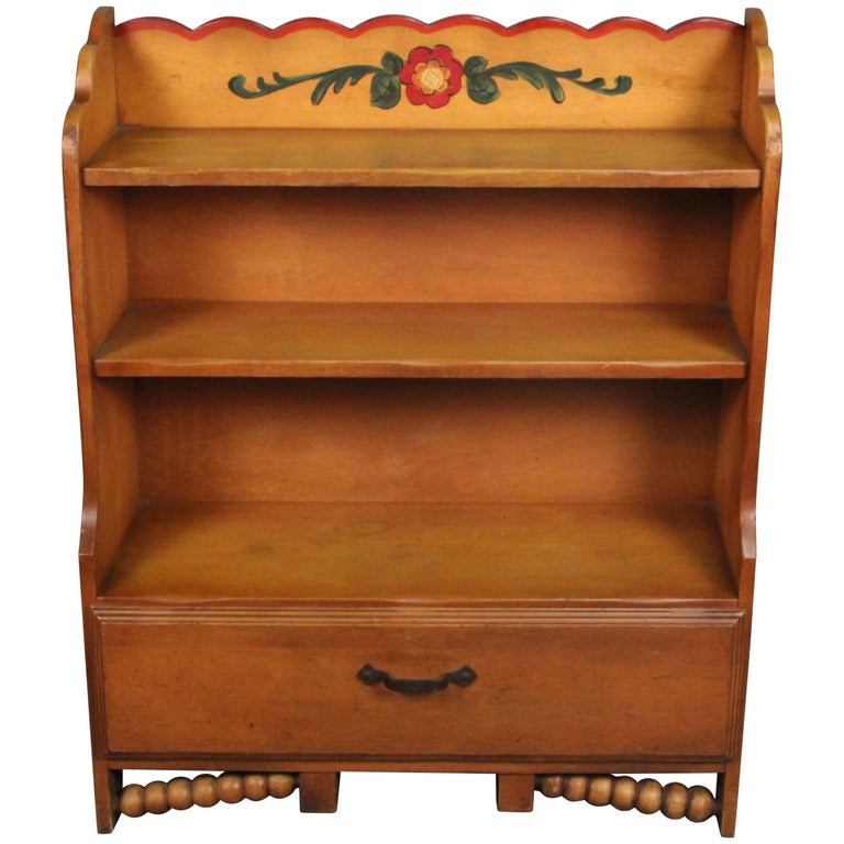 Original Signed Monterey Bookcase with Storage, circa 1930s at 1stDibs