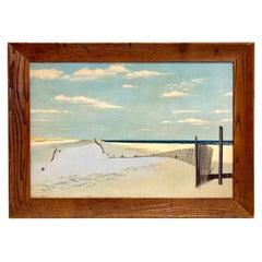 Original Signed Oil Painting Cape Cod Dunes by Ben Collins
