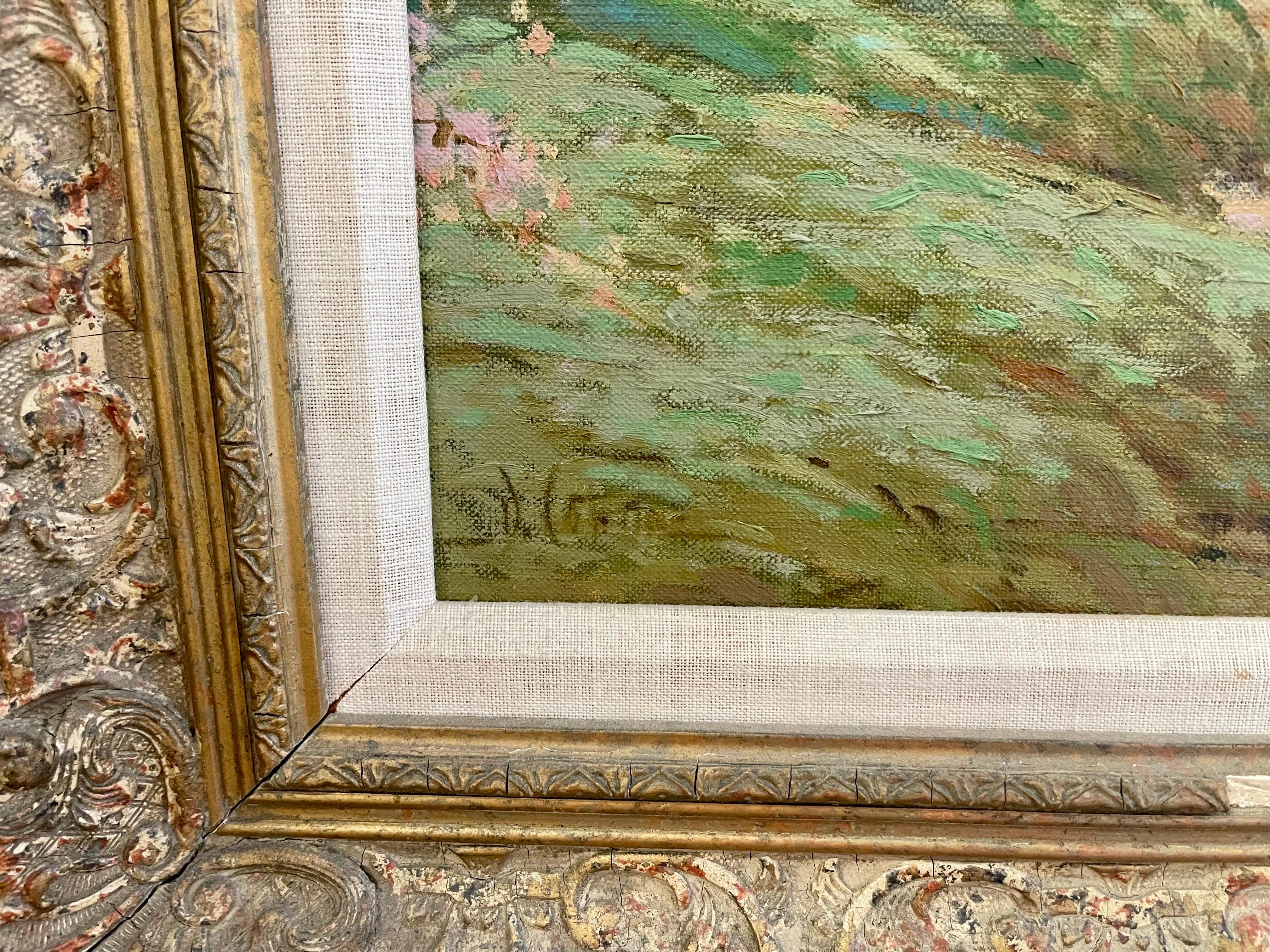 Original Signed Oil Painting Hudson River Scene By Listed Artist Deborah Cotrone For Sale 4
