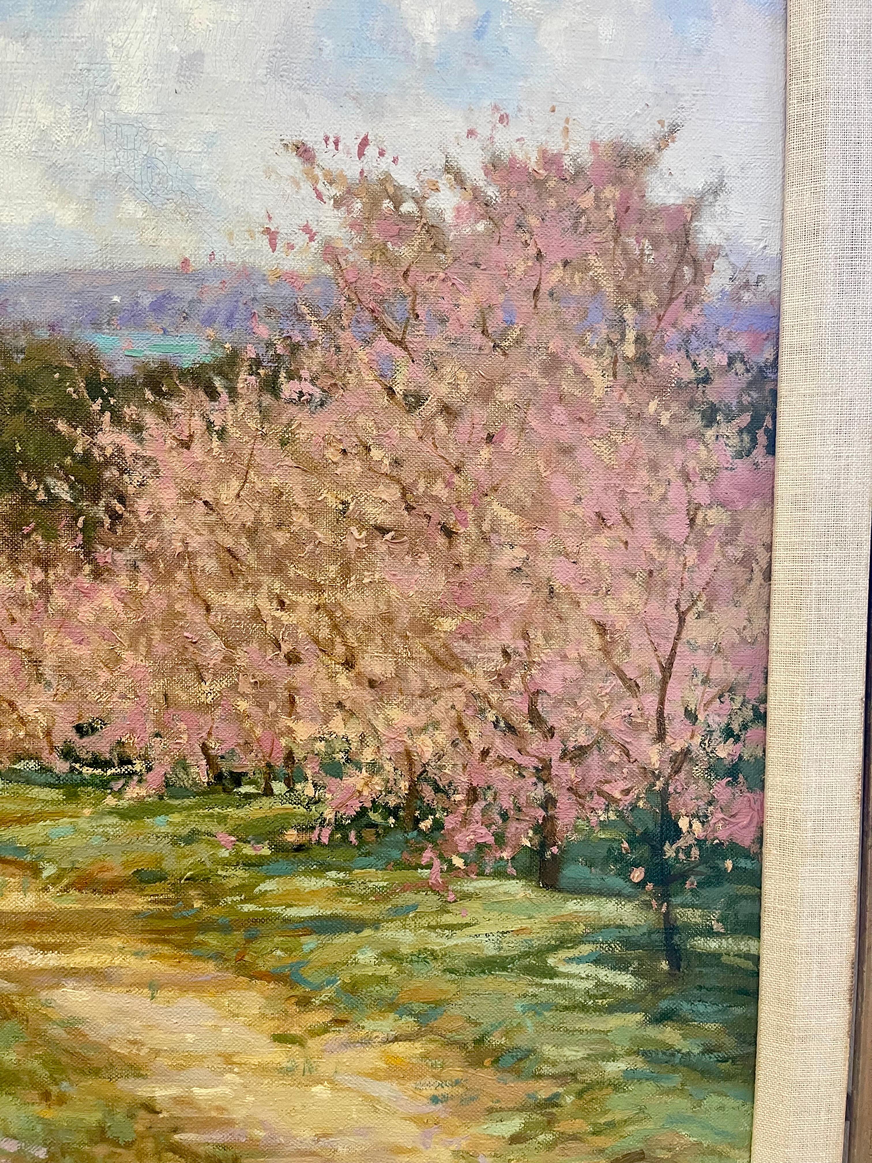 American Original Signed Oil Painting Hudson River Scene By Listed Artist Deborah Cotrone For Sale