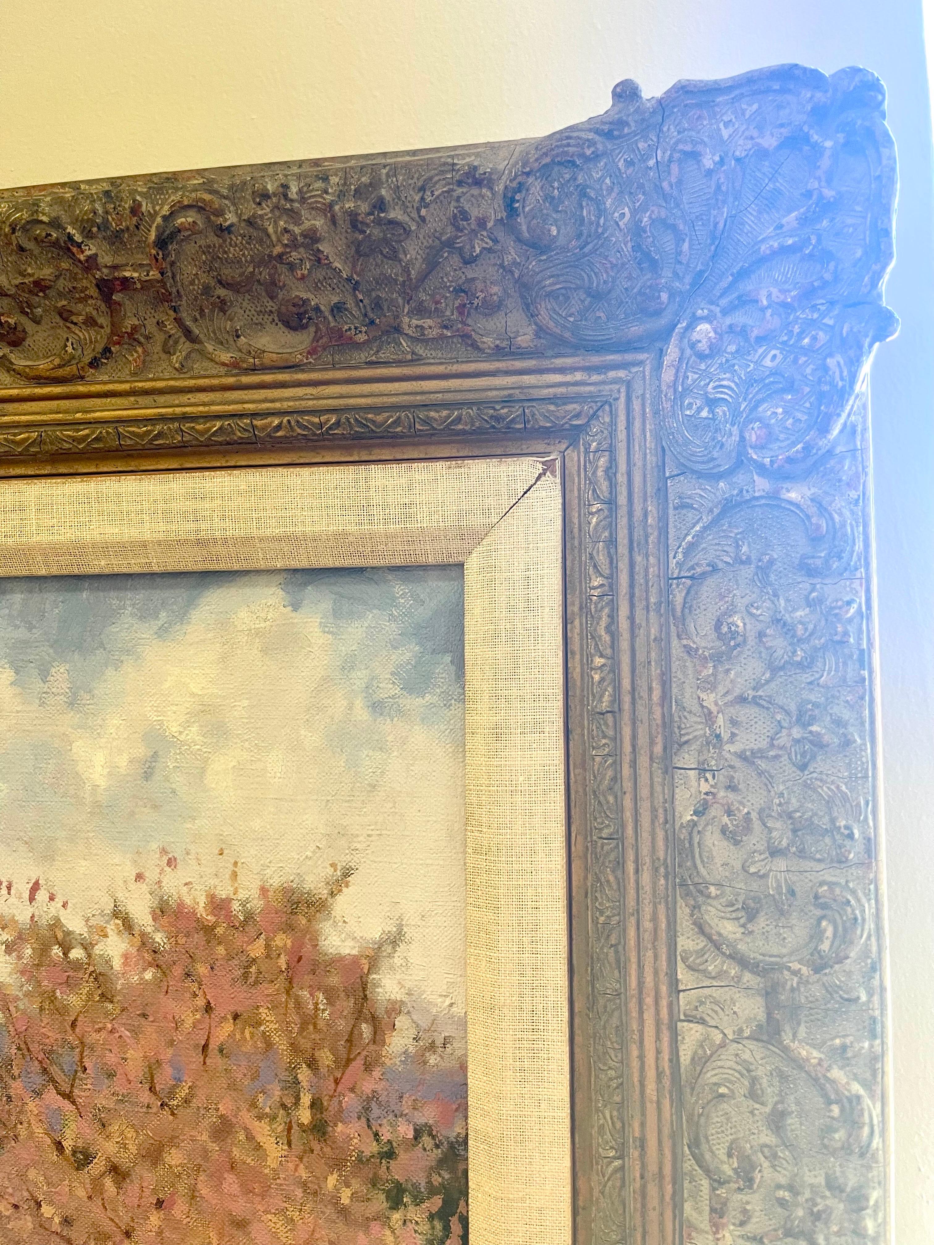 Canvas Original Signed Oil Painting Hudson River Scene By Listed Artist Deborah Cotrone For Sale