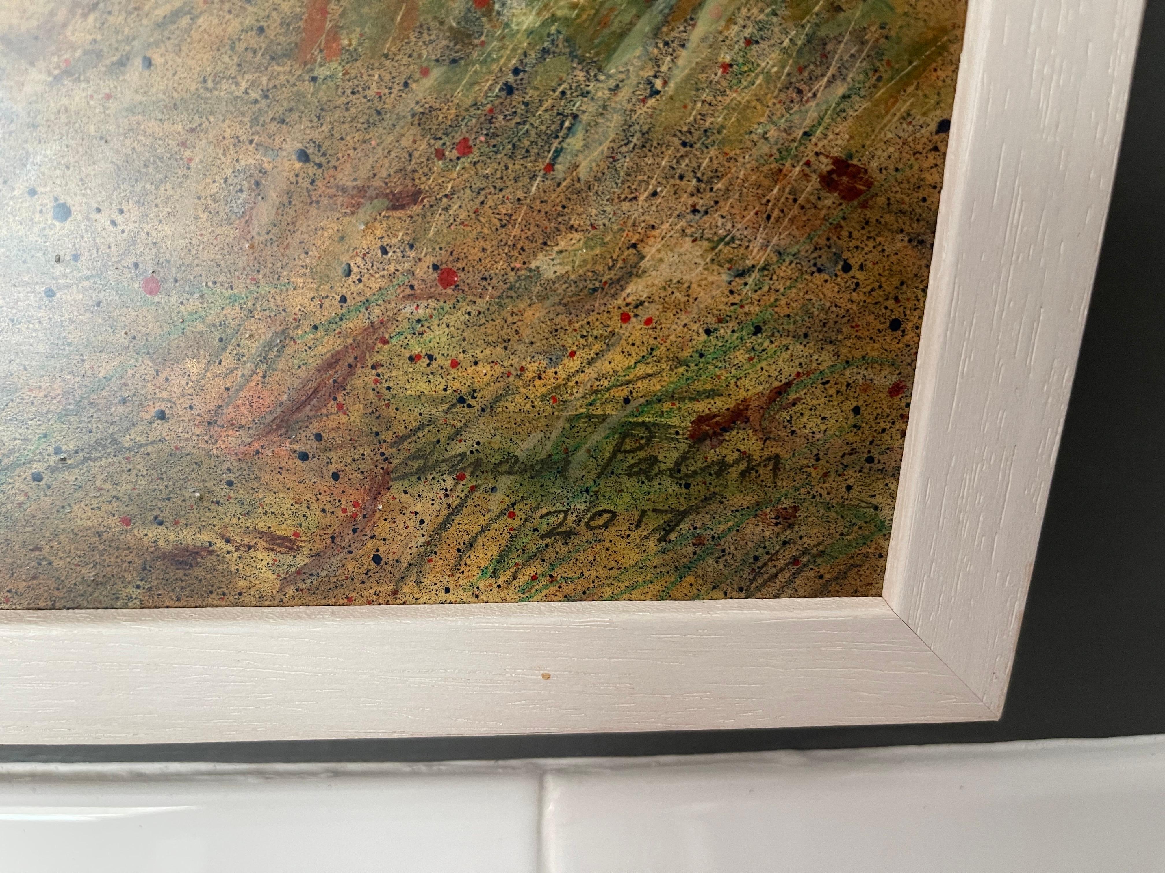 Pintura original firmada por Brian Palm titulada The Lawns, Charlemont Place Dublin en venta 10