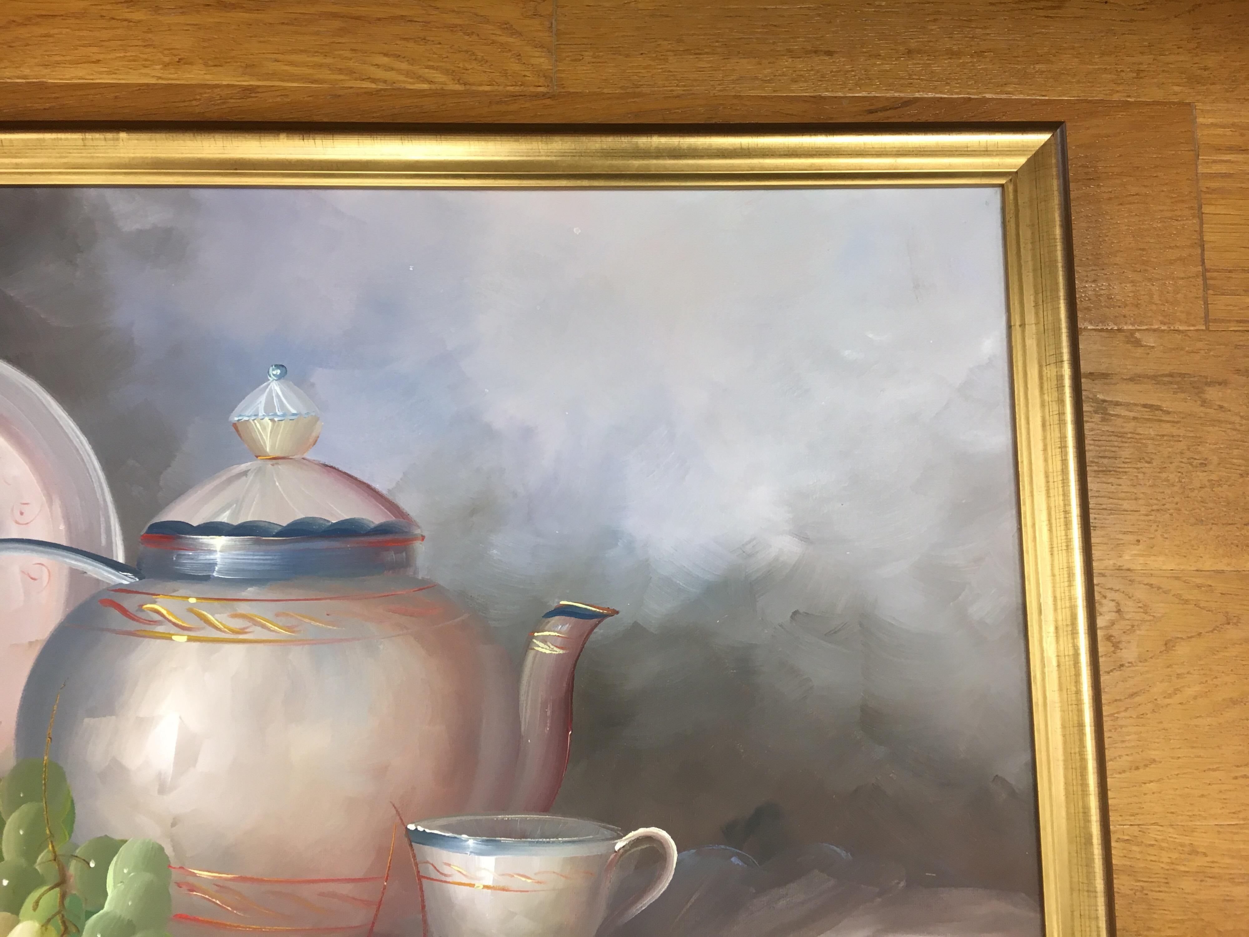 Nature morte originale encadrée signée par Mariano et signée, milieu du siècle dernier Bon état à West Hartford, CT