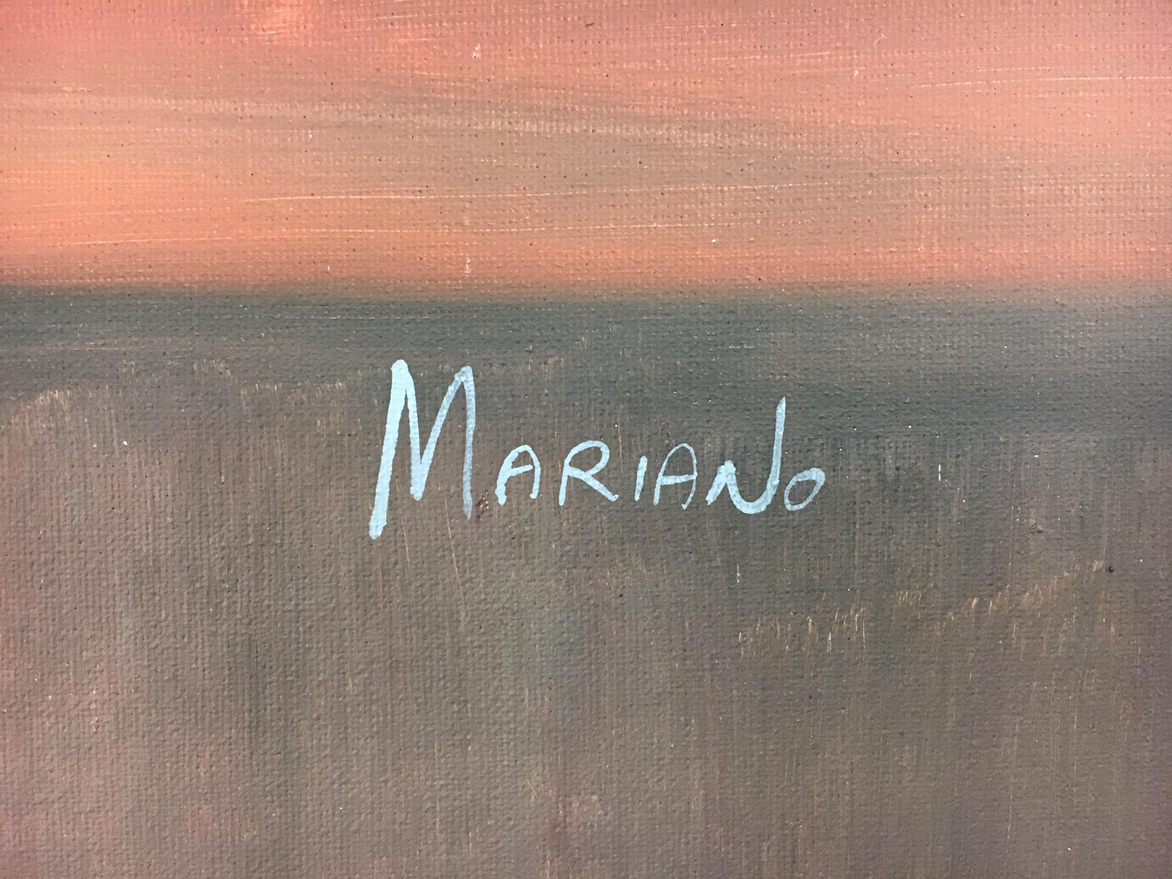 Nature morte originale encadrée signée par Mariano et signée, milieu du siècle dernier 2