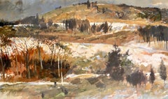 Original Signed Paul Zimmerman Watercolor Gouache Painting