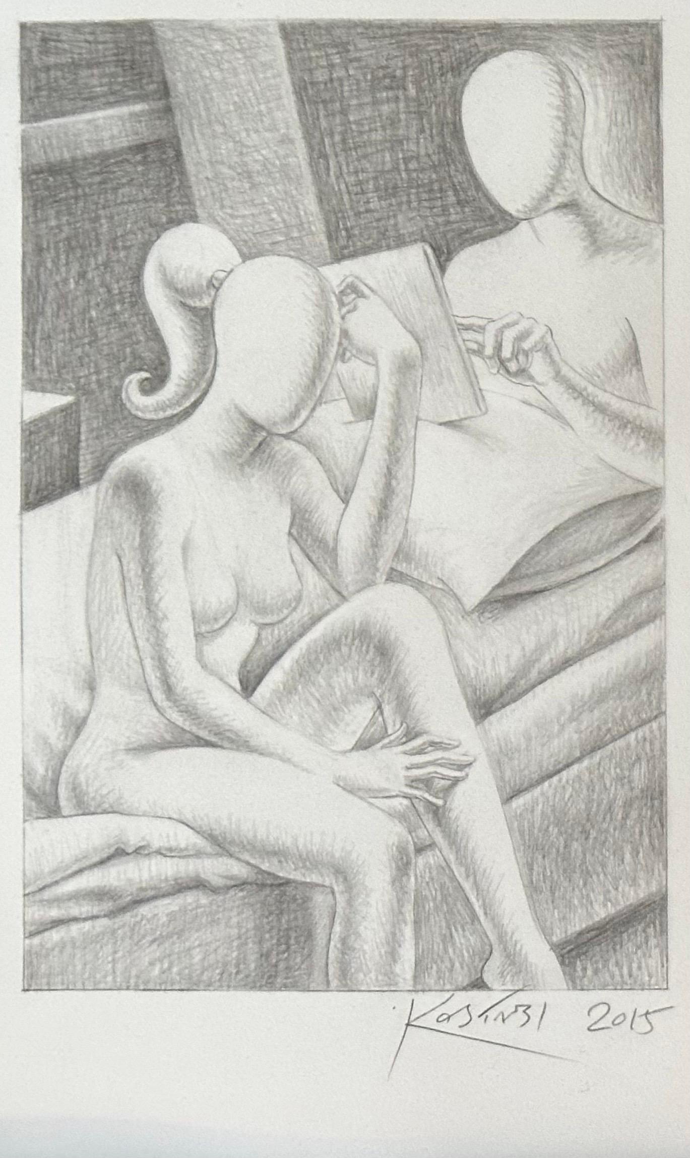 Original Signed Pencil Drawing Entitled 