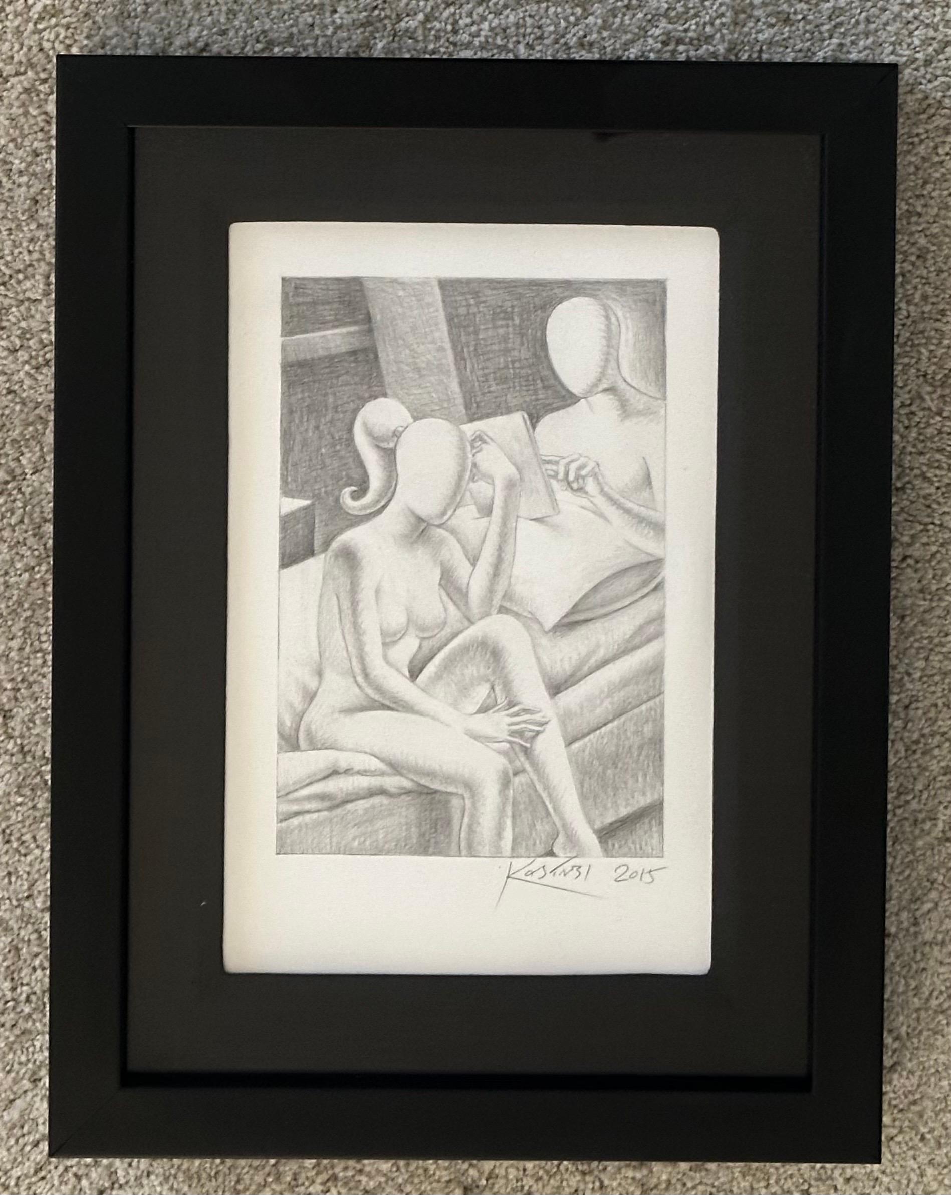 Original signed pencil drawing entitled 