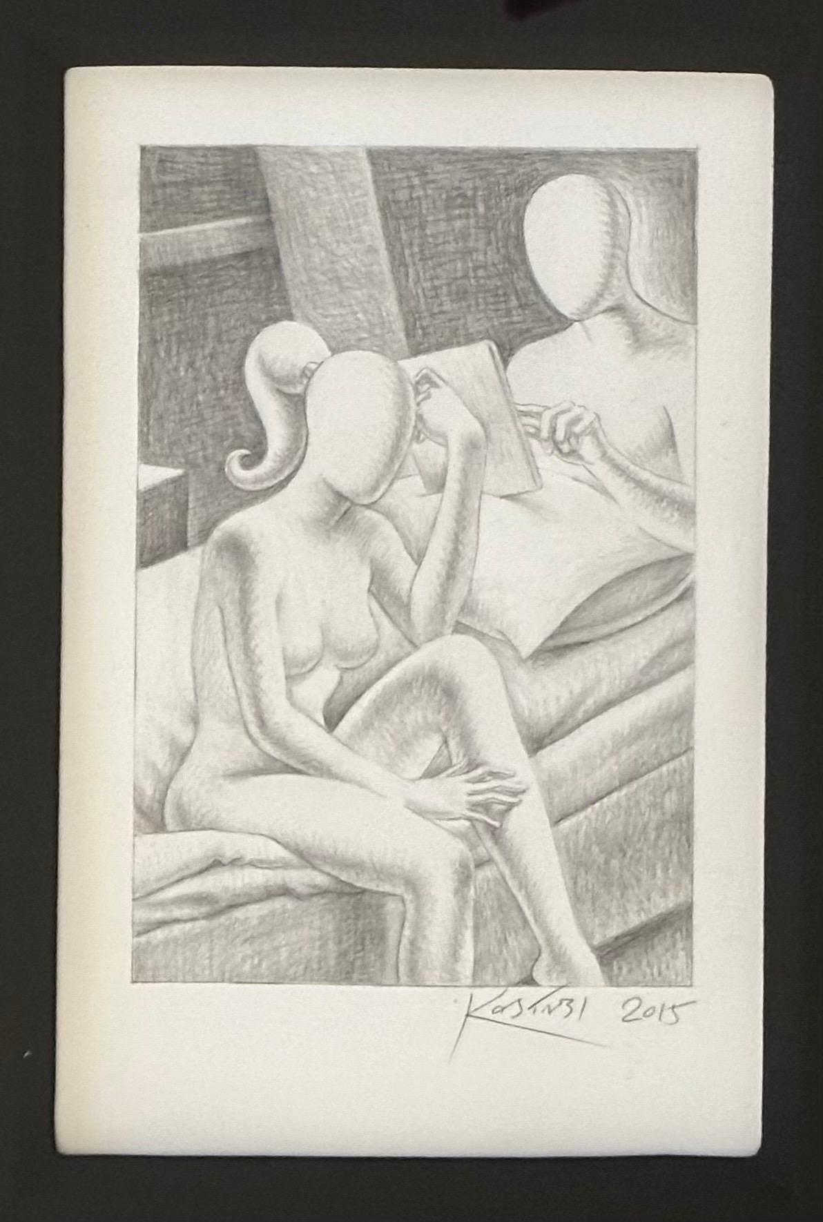 Original Signed Pencil Drawing Entitled 