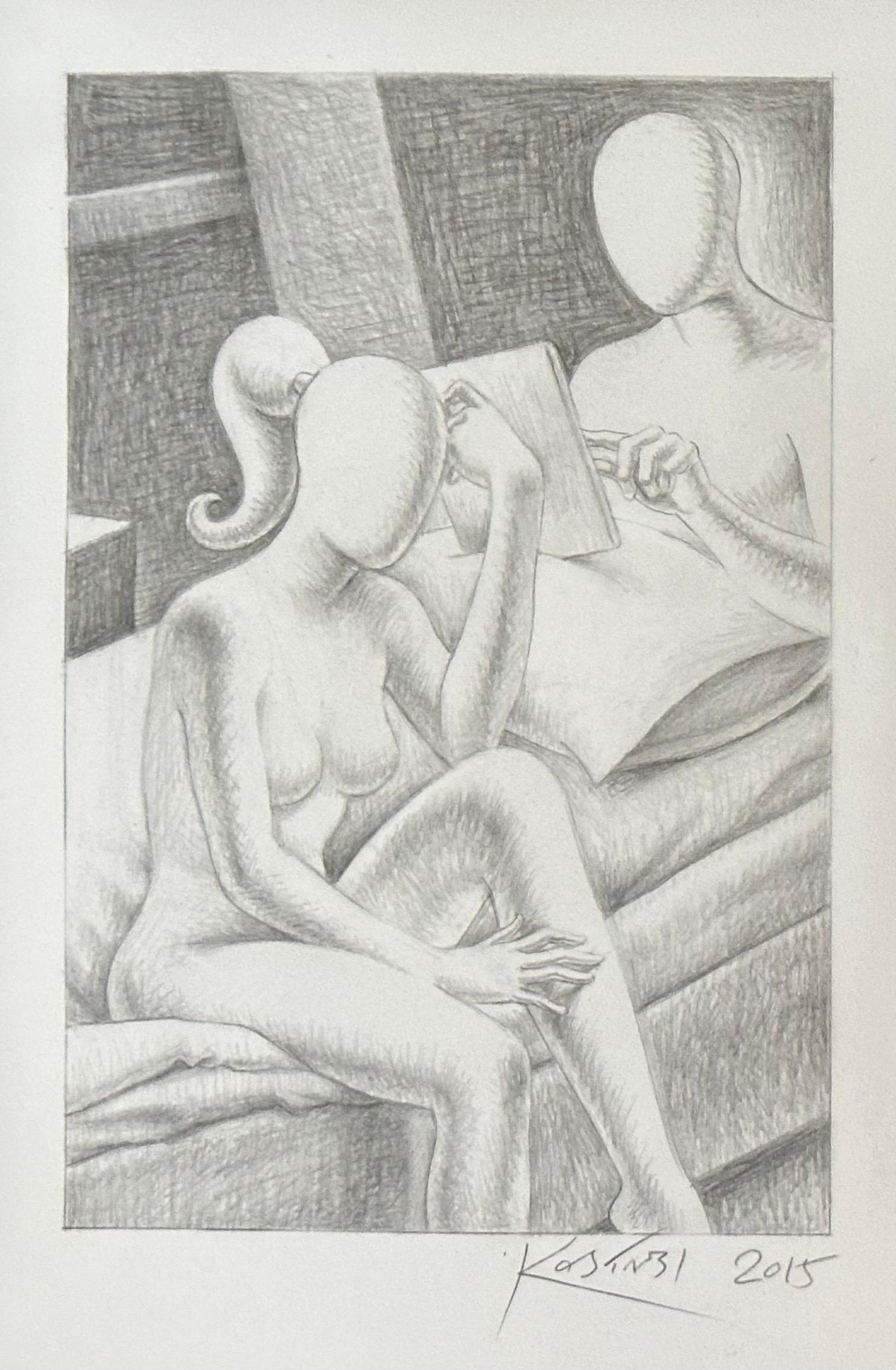 Original Signed Pencil Drawing Entitled 