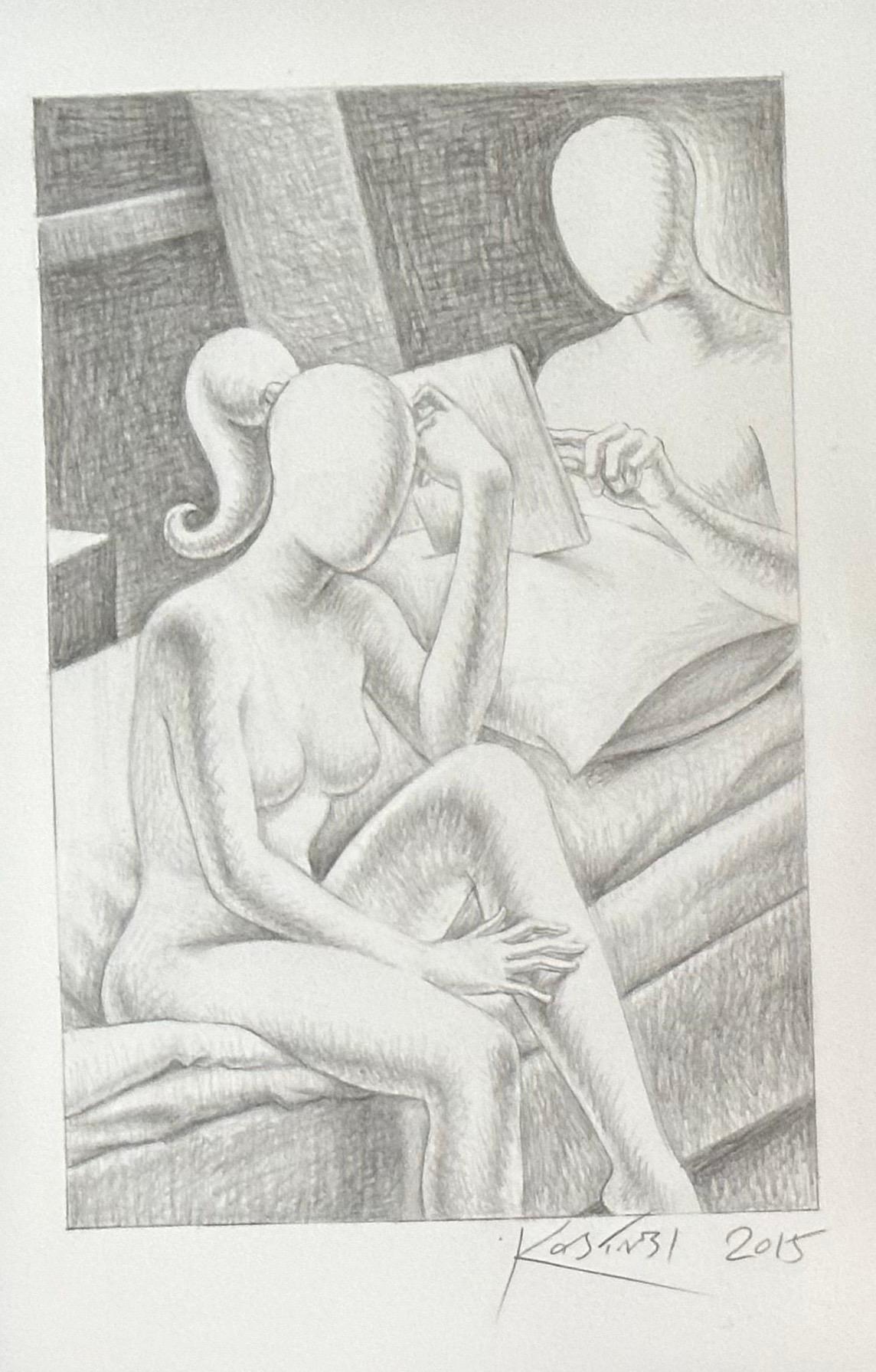 Original Signed Pencil Drawing Entitled 