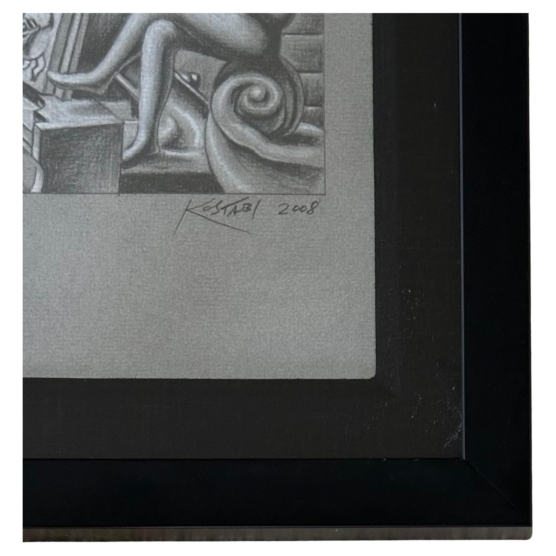 Disegno originale firmato a matita intitolato 