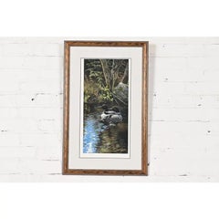 Original Signed Persis Clayton Weirs "Dancing Water Loons" Lithograph, 1994