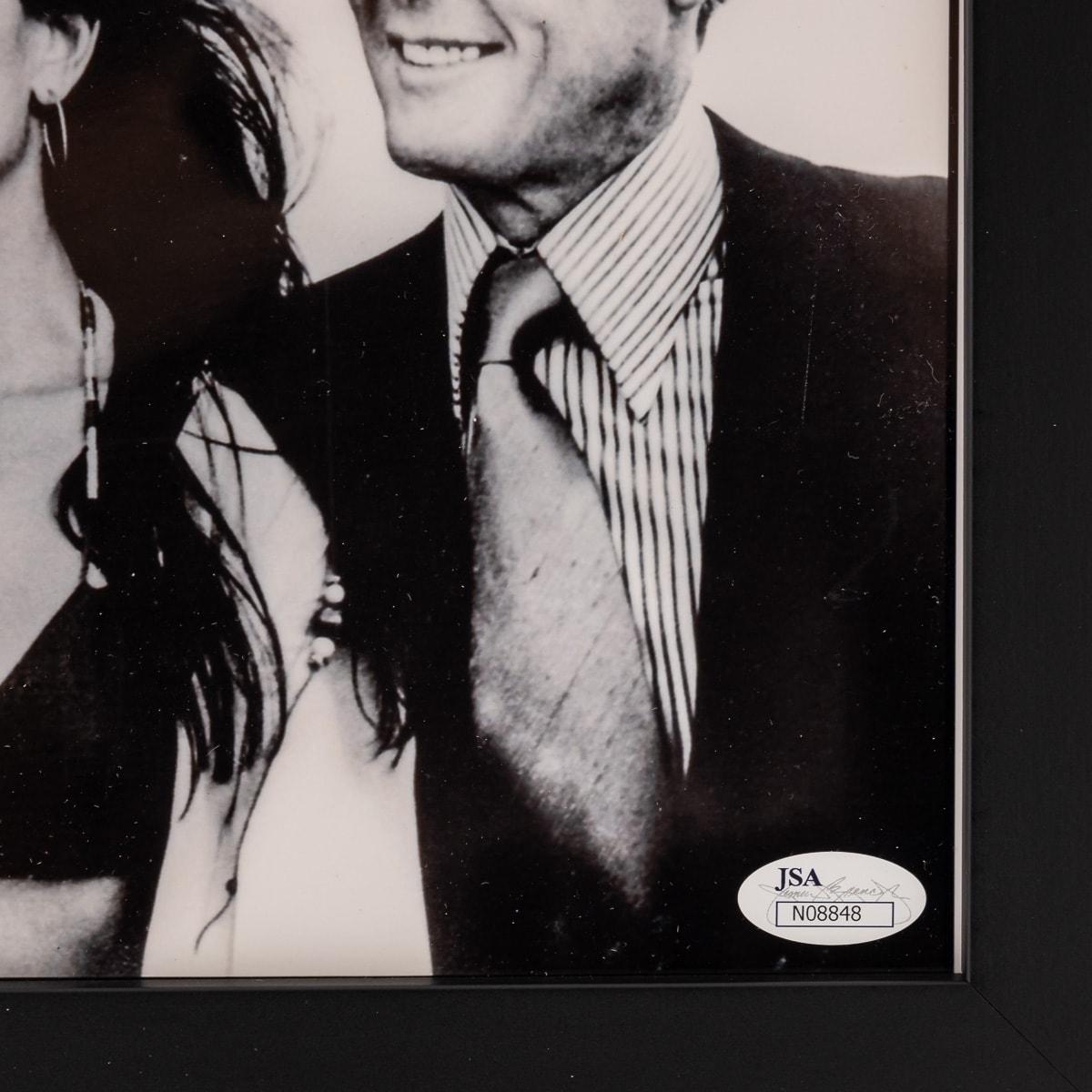 20th Century Original Signed Photo By Roger Moore & Caroline Munro