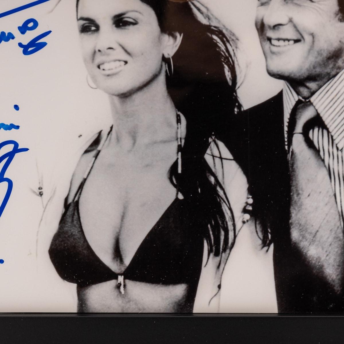 Original Signed Photo By Roger Moore & Caroline Munro For Sale 2