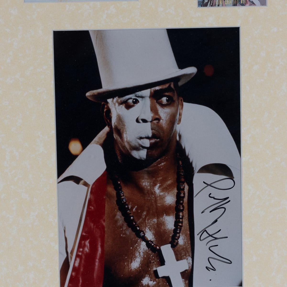 Original Signed Photograph By Geoffrey Holder, Featured In Bond 