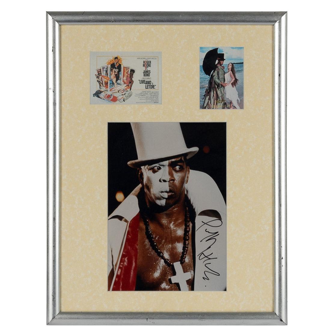 Original Signed Photograph By Geoffrey Holder, Featured In Bond "Live & Let Die"