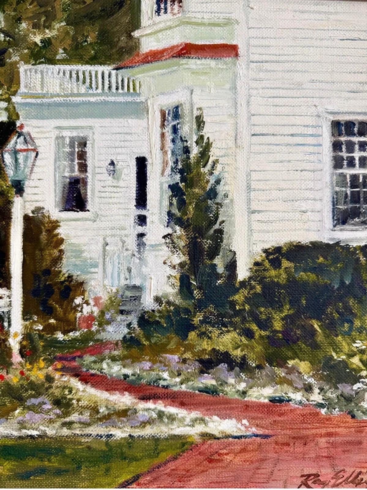 Original Signed Ray G. Ellis (1921-2013) Painting Edgartown Martha's Vineyard (amerikanisch) im Angebot