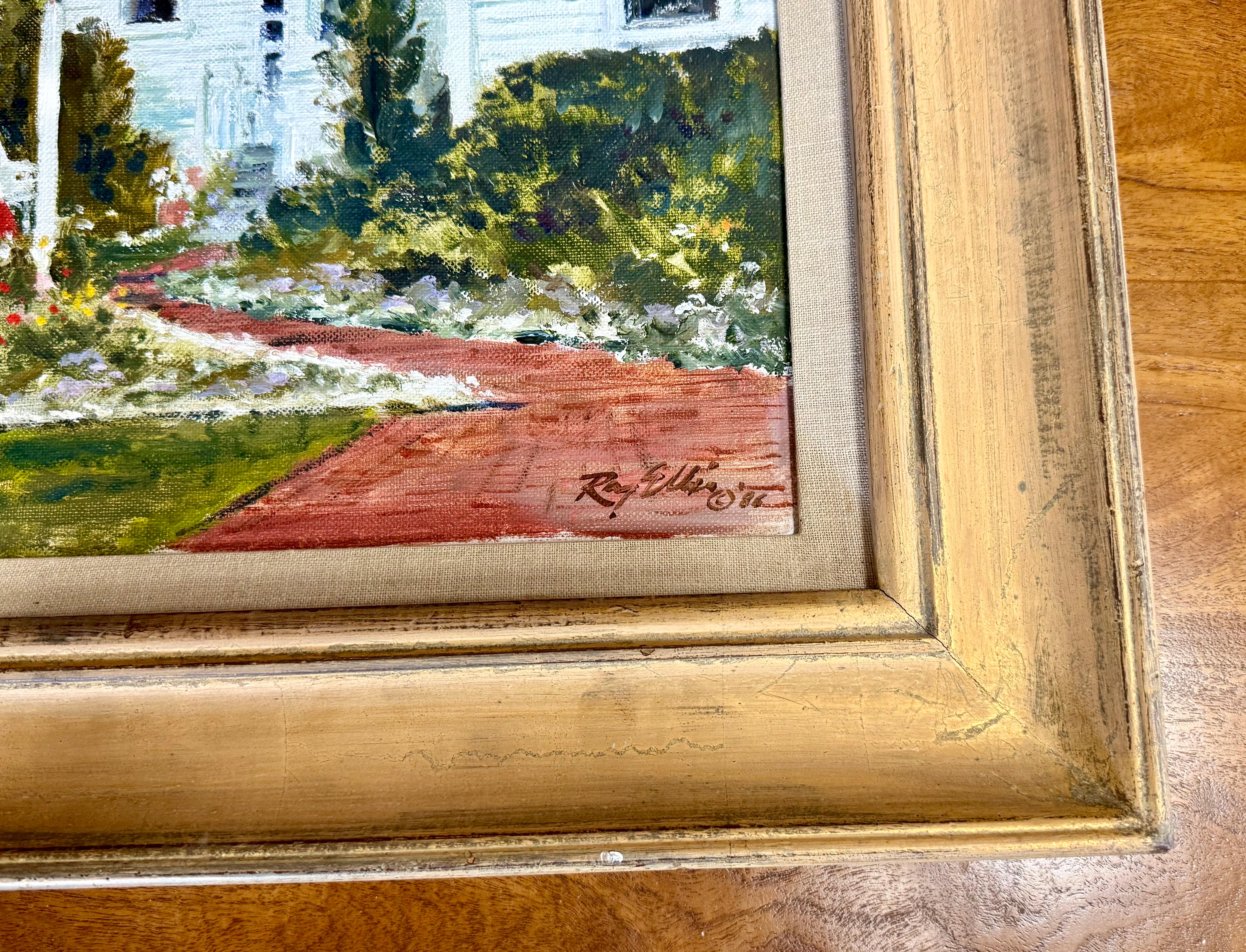 Original Signed Ray G. Ellis (1921-2013) Painting Edgartown Martha's Vineyard im Angebot 1