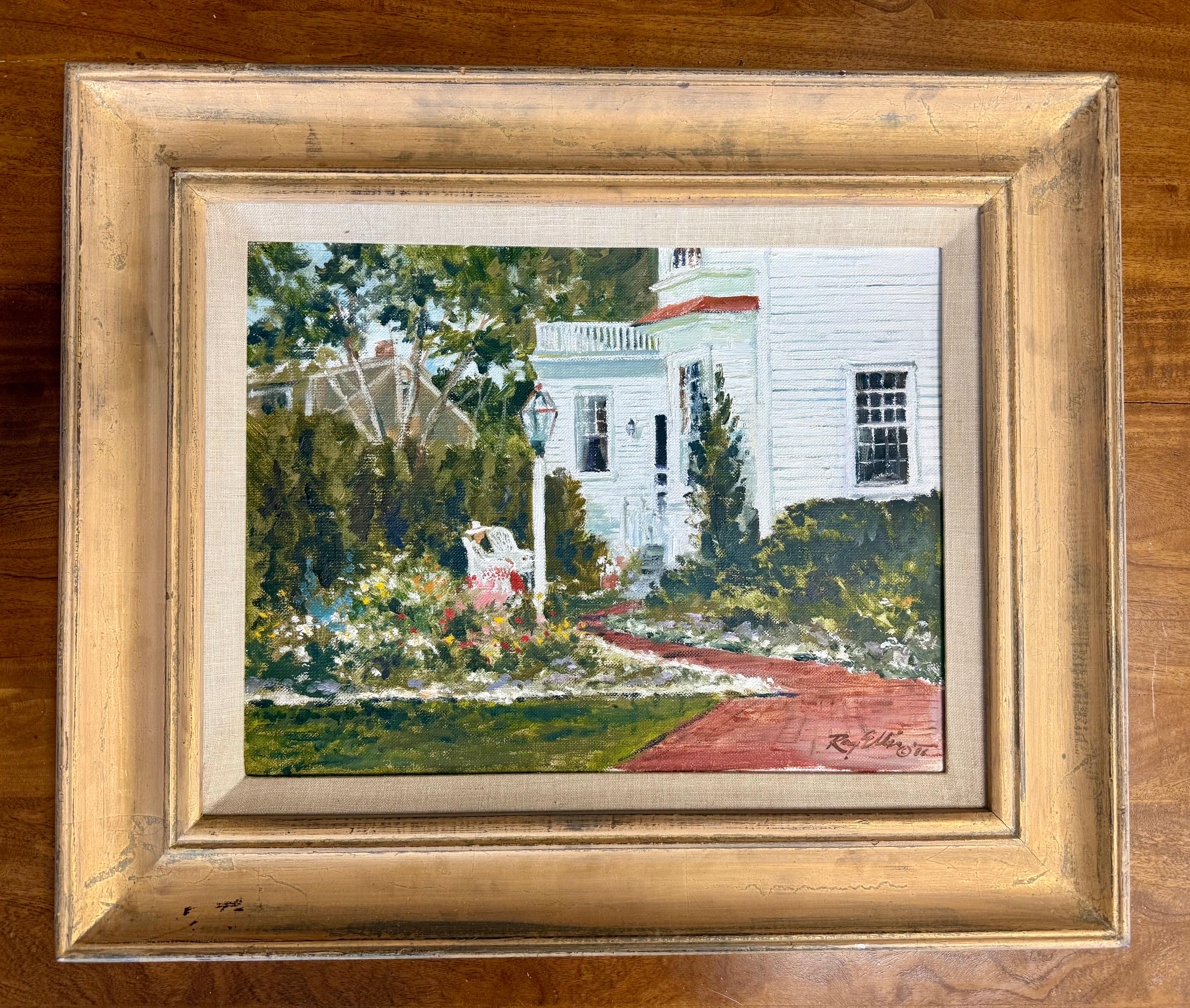 Original Signed Ray G. Ellis (1921-2013) Painting Edgartown Martha's Vineyard im Angebot 2